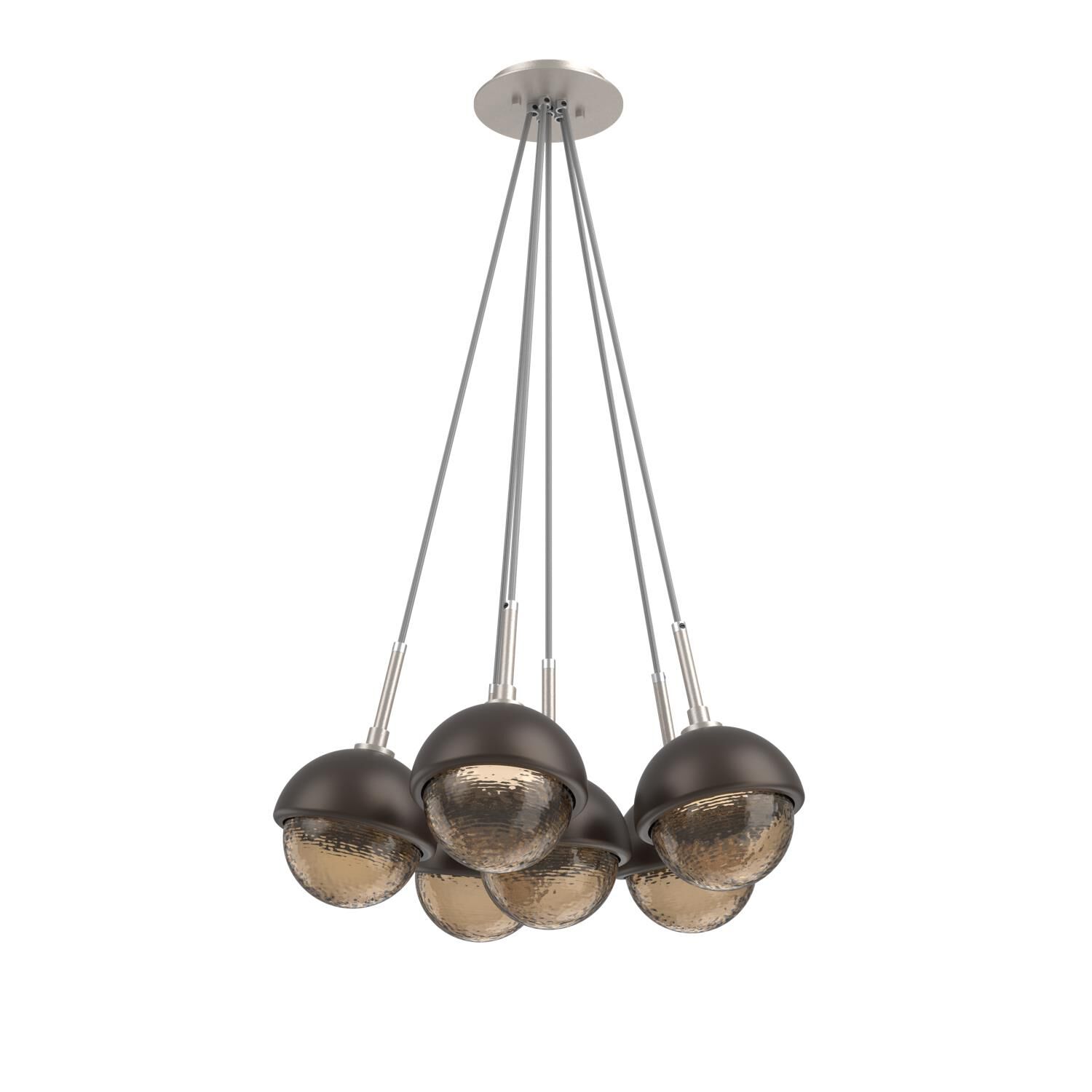 Levi Wilson Cabochon 19 Inch Multi Pendant Light by Hammerton Studio