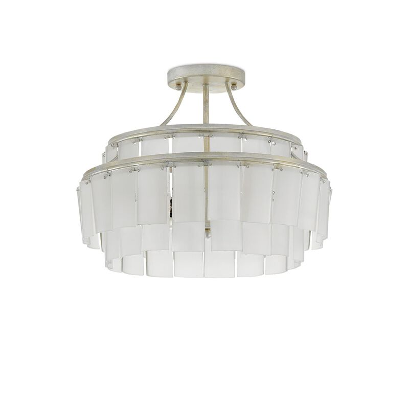 Vintner 15 Inch 3 Light Semi Flush Mount by Currey and Company