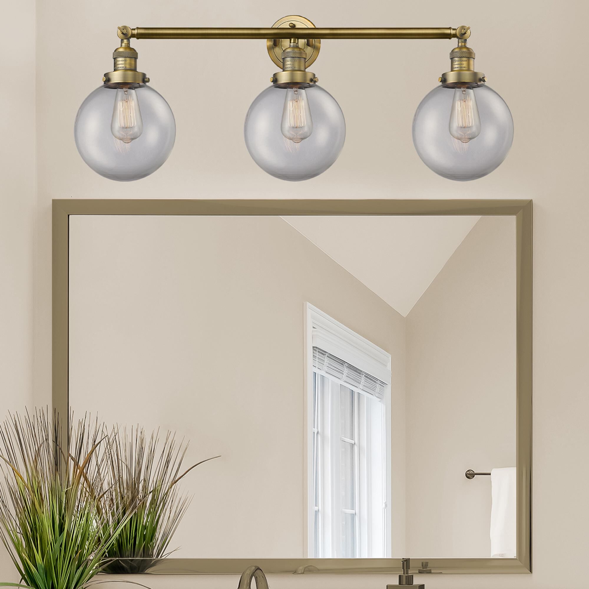 Bruno Marashlian Large Beacon 32 Inch 3 Light Bath Vanity Light by Innovations Lighting