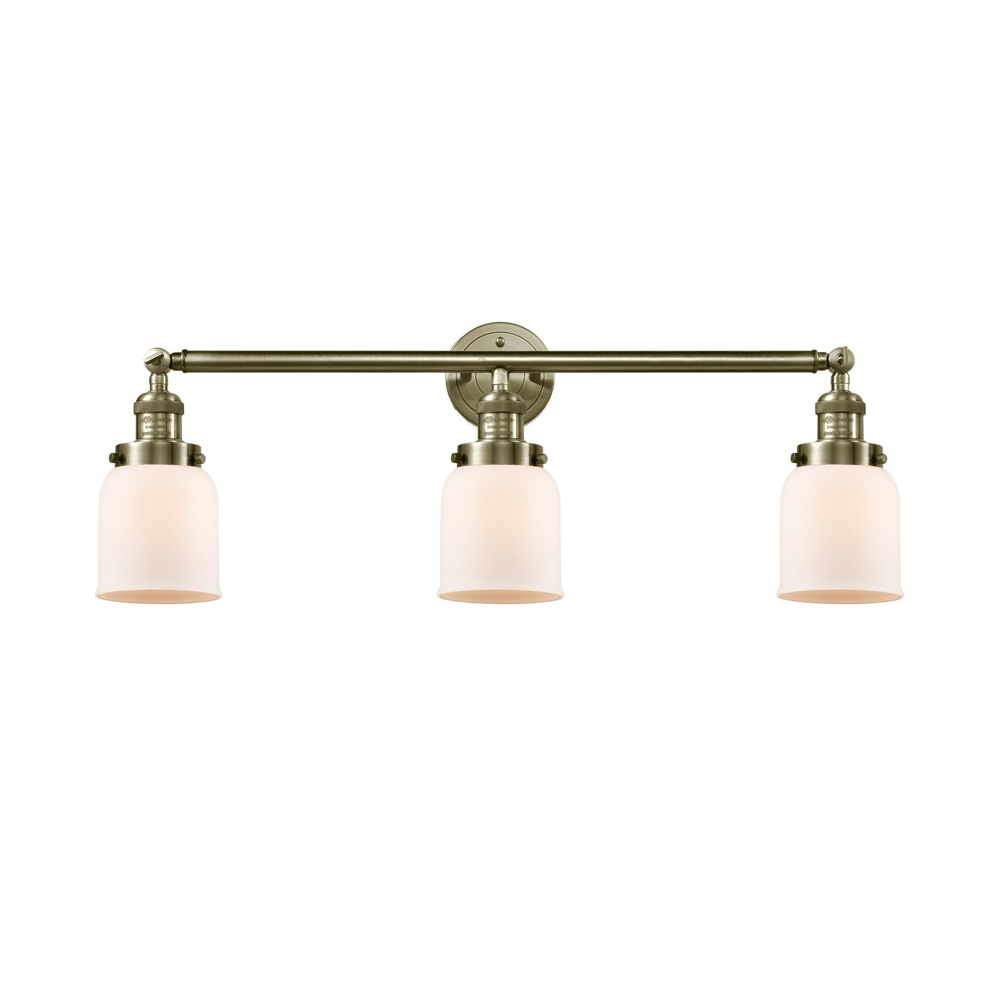 Bruno Marashlian Small Bell 30 Inch 3 Light Bath Vanity Light by Innovations Lighting