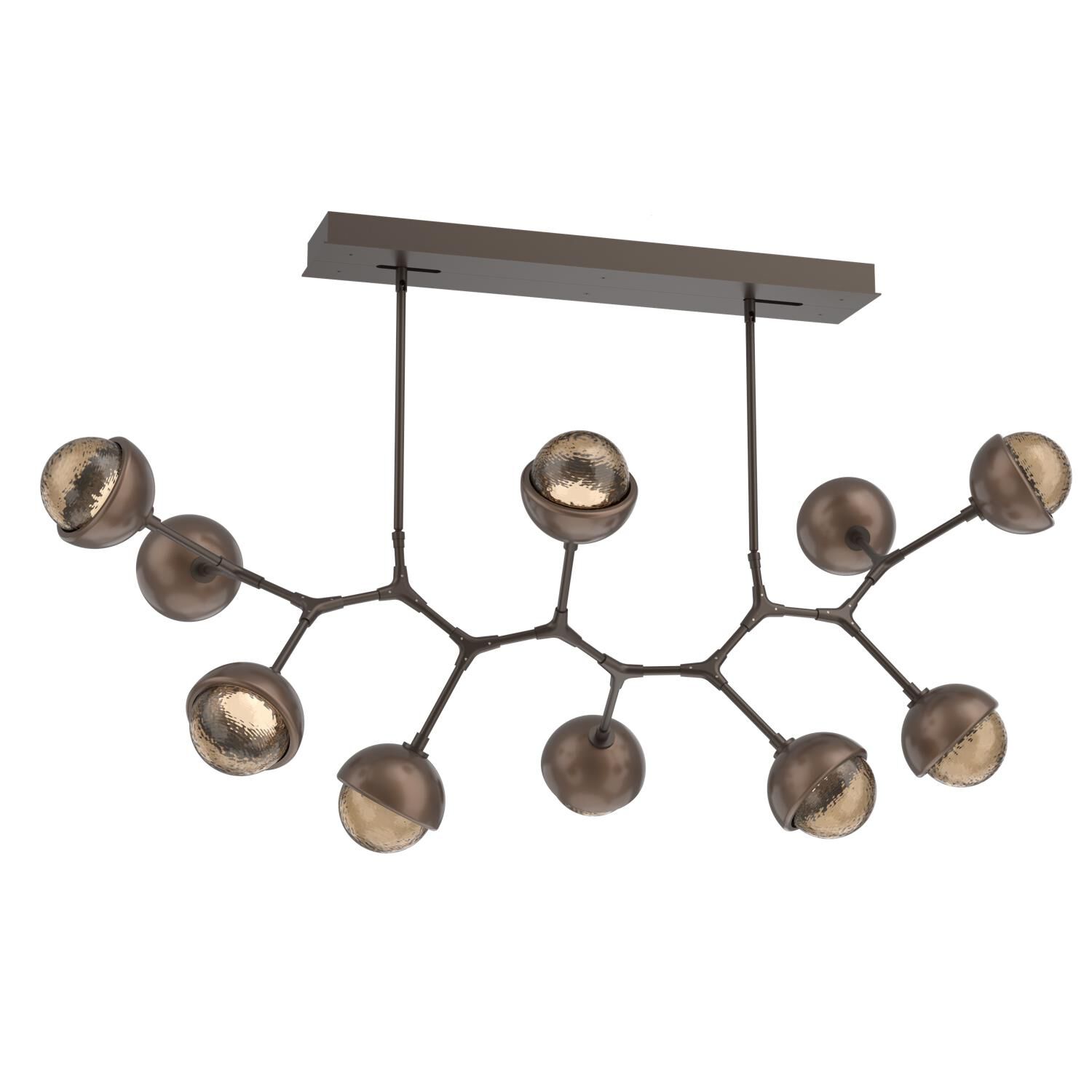 Levi Wilson Cabochon 56 Inch Linear Suspension Light by Hammerton Studio