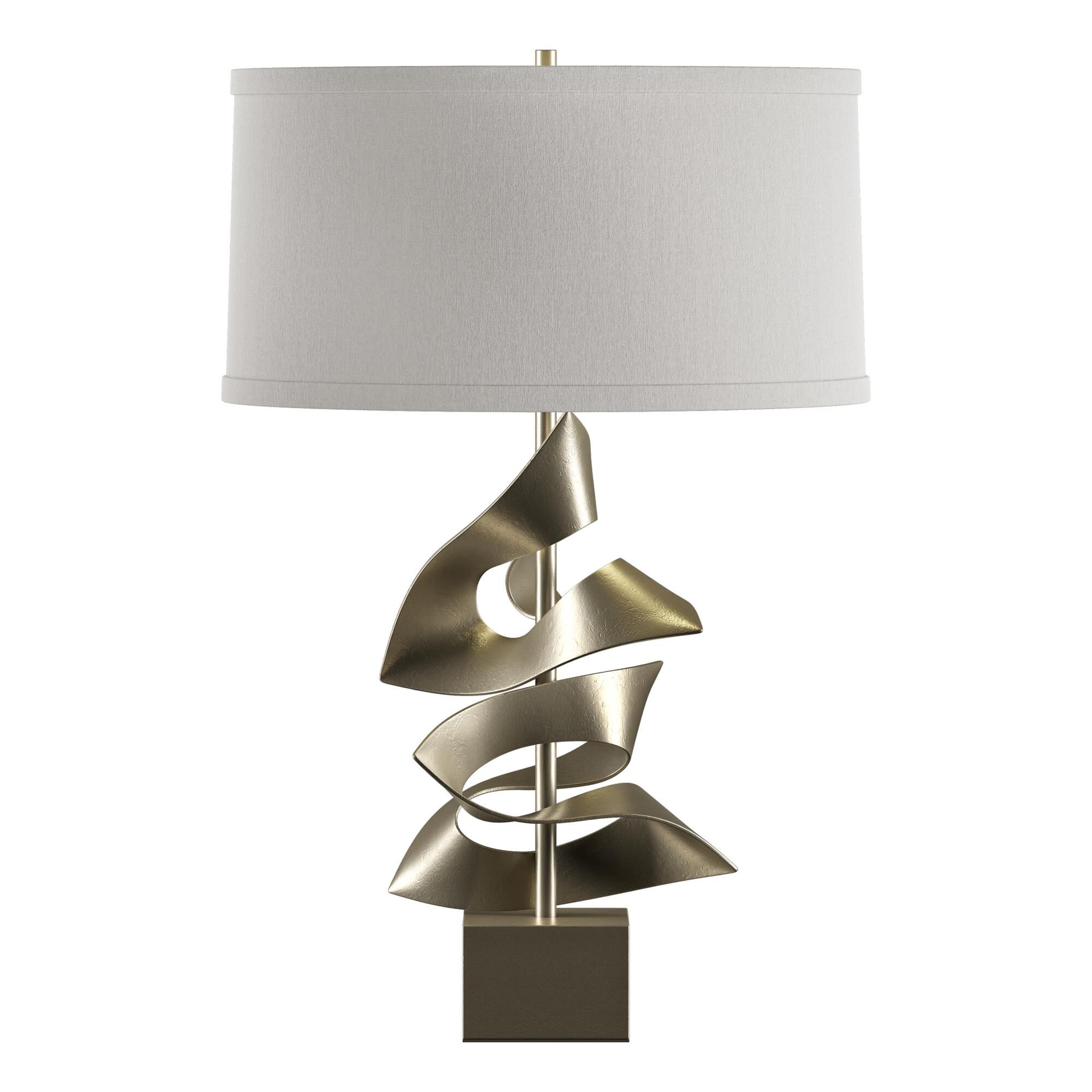 Shown in Soft Gold finish and Flax shade