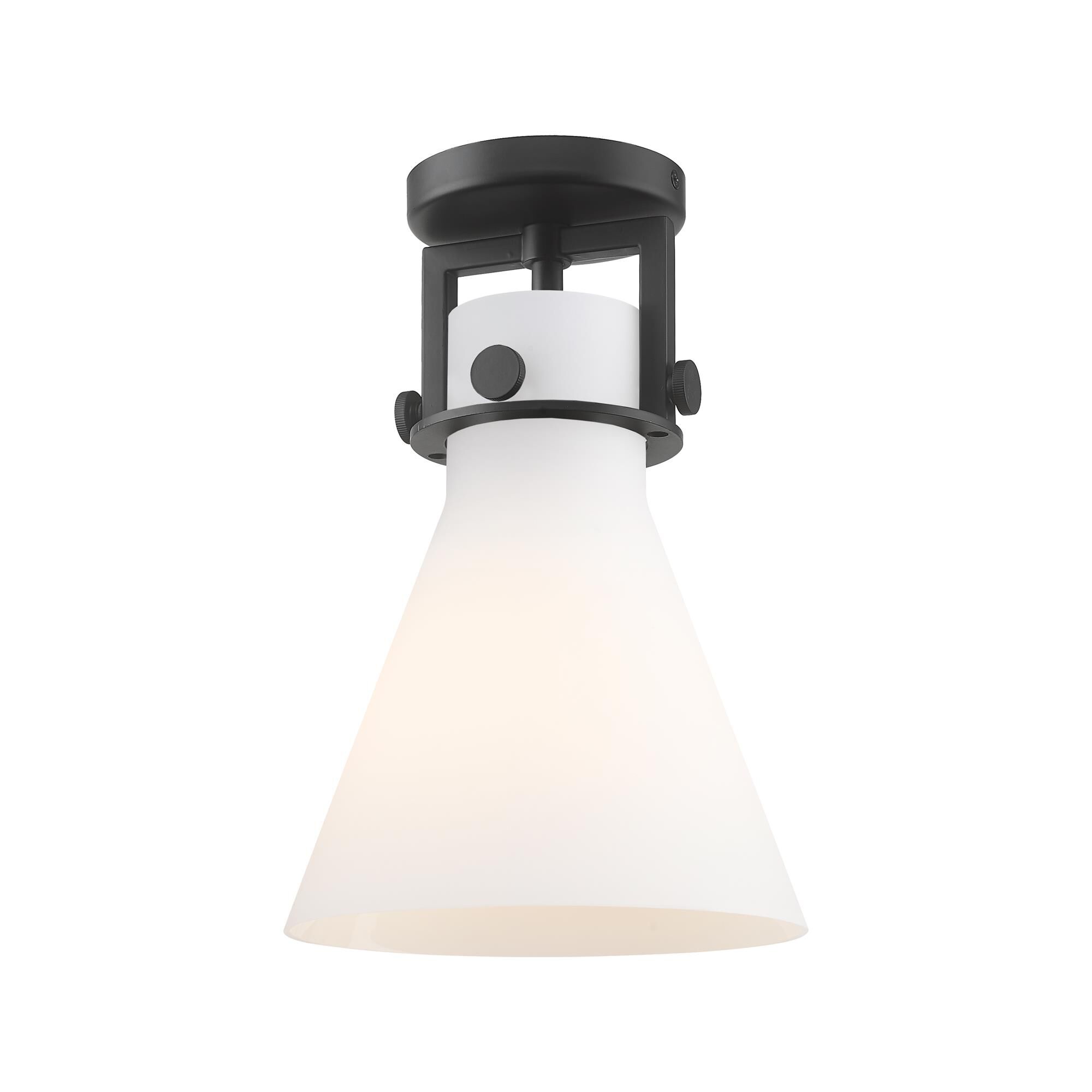 Shown in Matte Black finish and Matte White glass