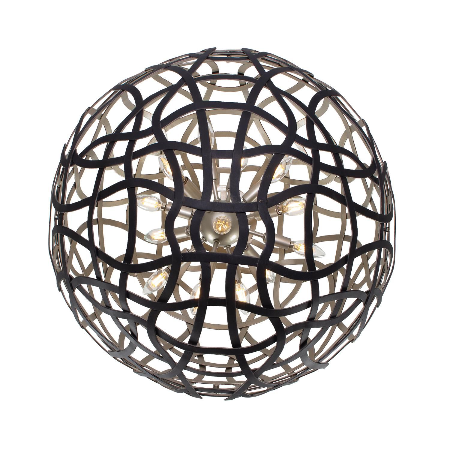 Shown in Matte Black and Tarnished Silver finish