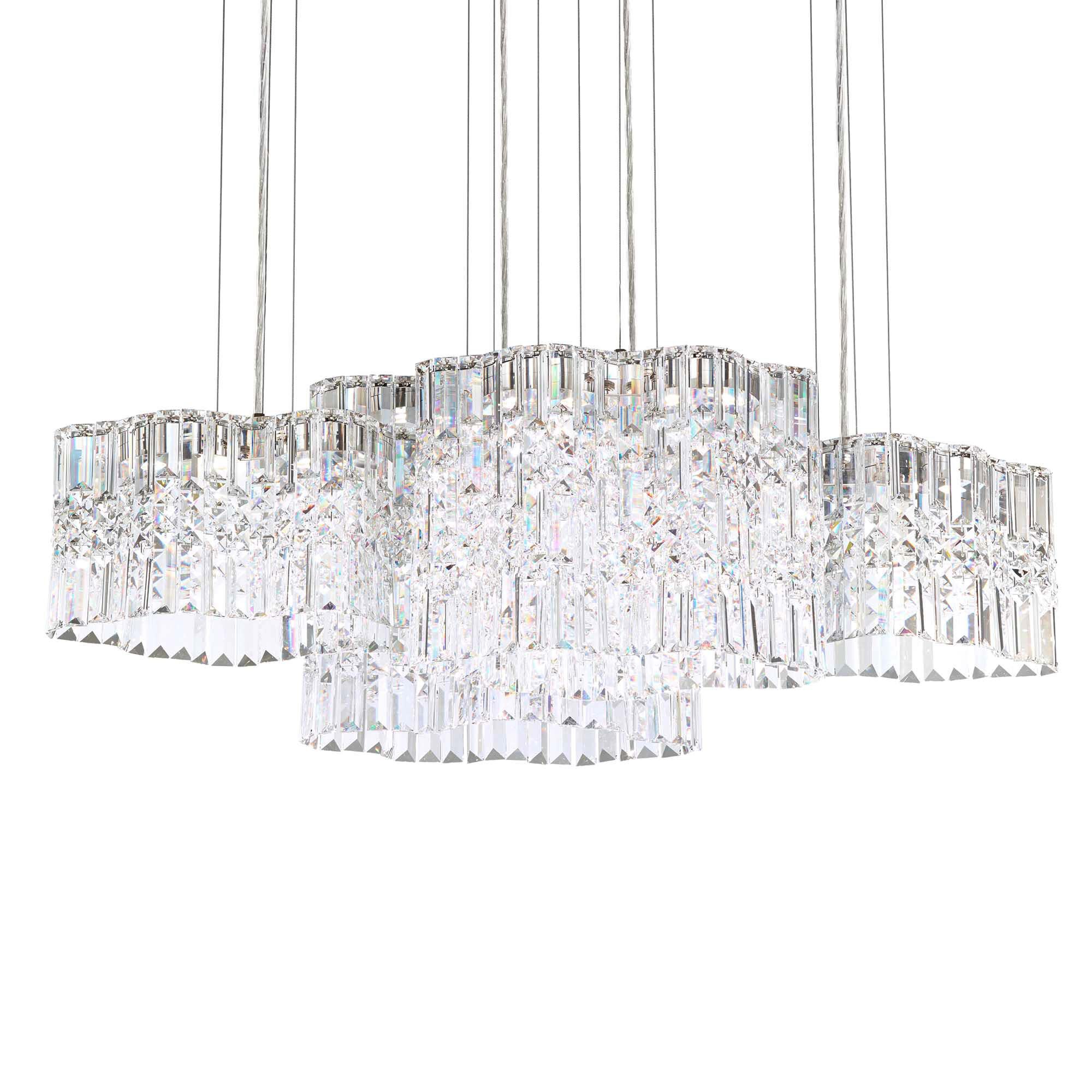 Shown in Polished Stainless Steel finish and Clear Optic crystal