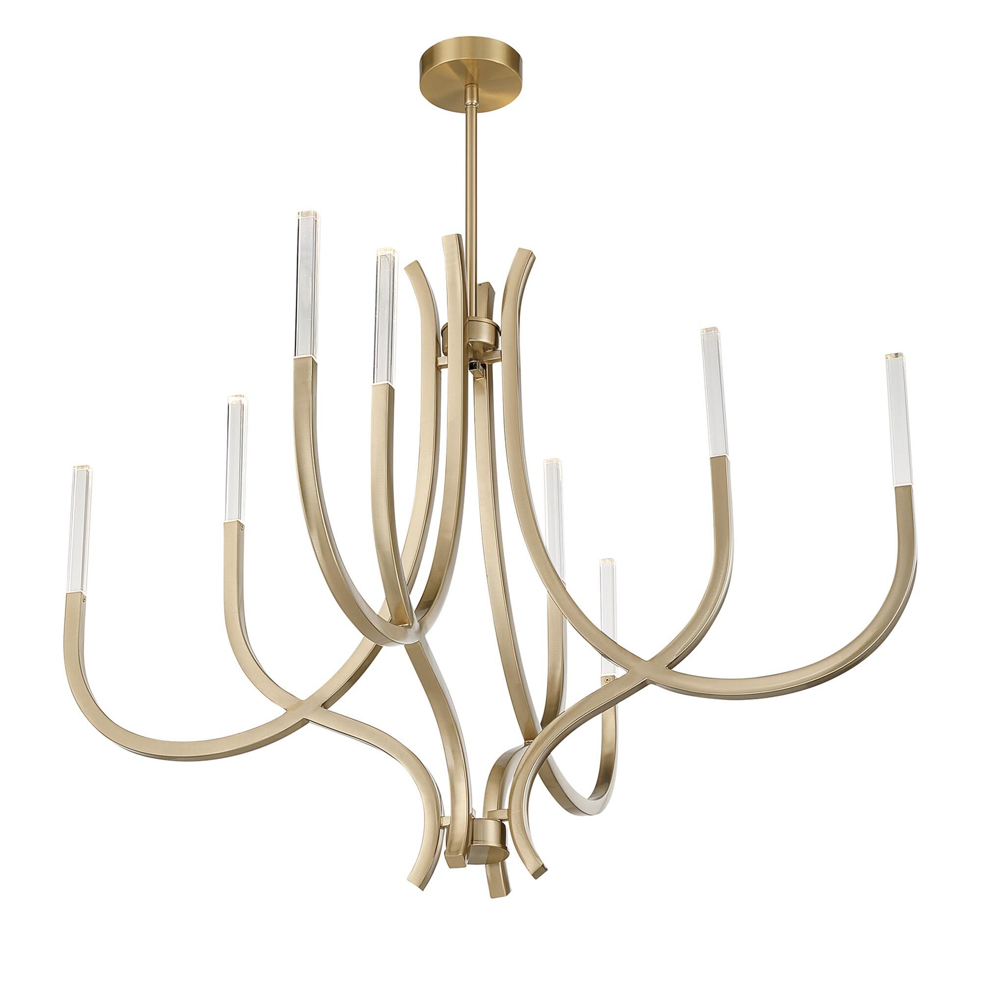Shown in Noble Brass finish and Clear Rectangular glass