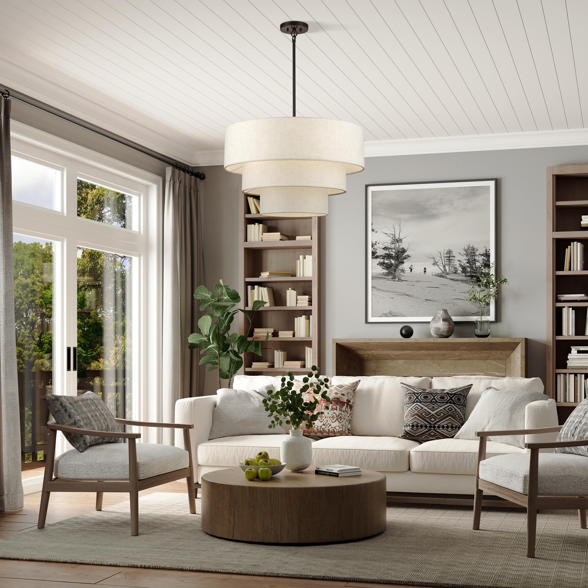 Manorwood 28 Inch Large Pendant by Livex Lighting