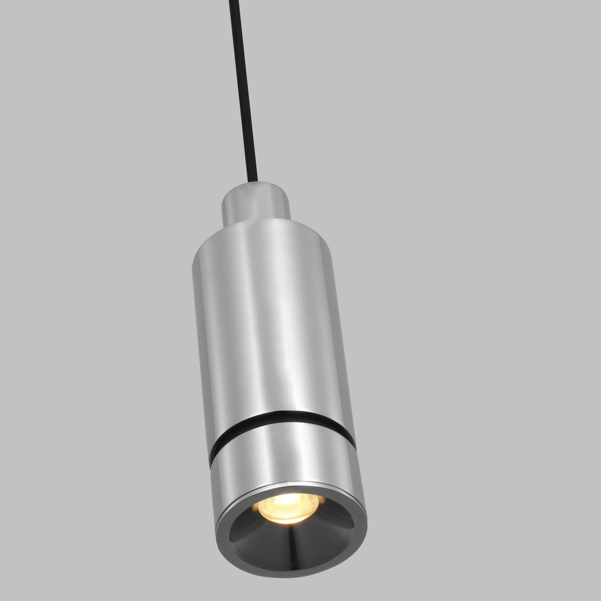 Shown in Polished Stainless Steel finish and Aluminum, Stainless Steel or Brass shade