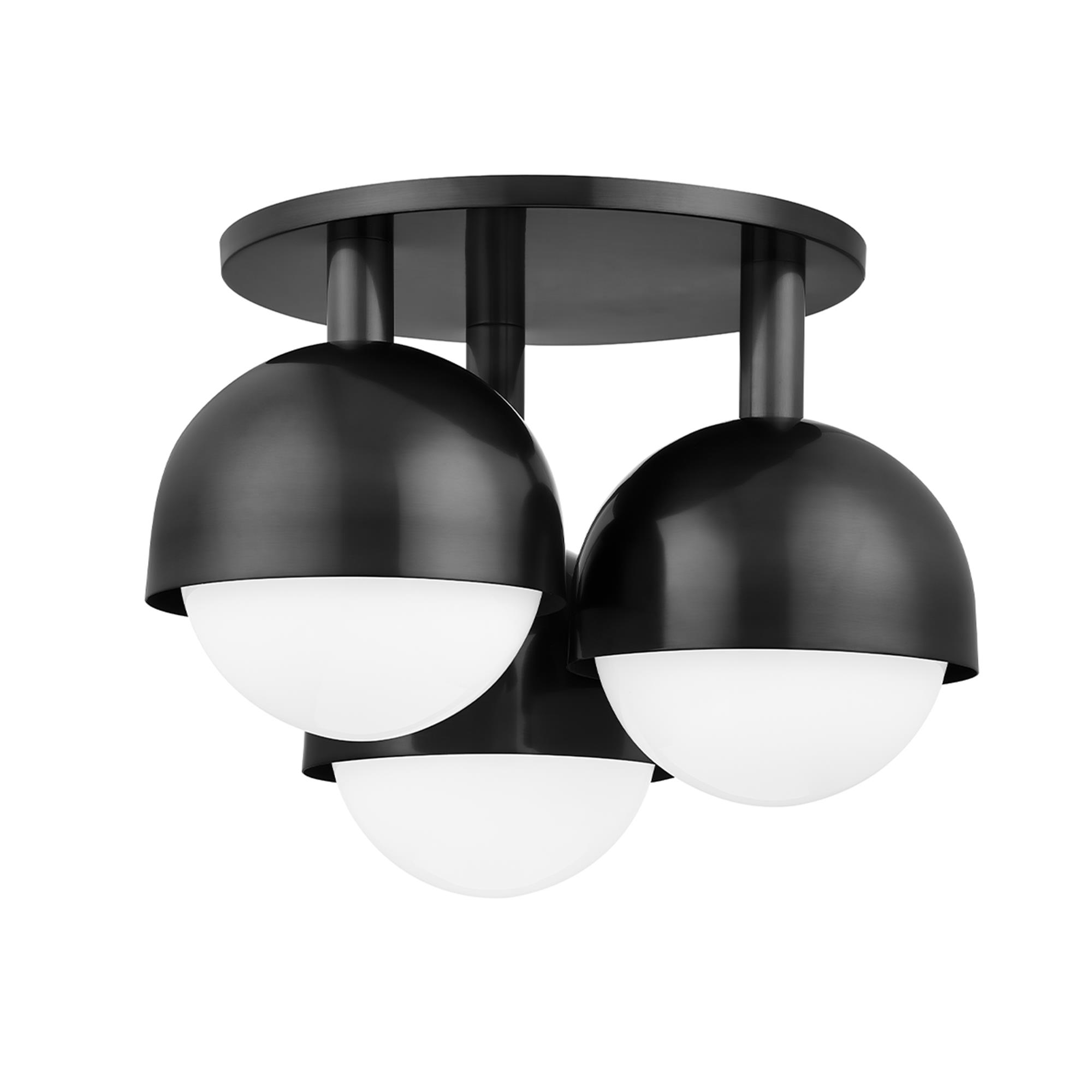 Foster 19 Inch 3 Light Semi Flush Mount,