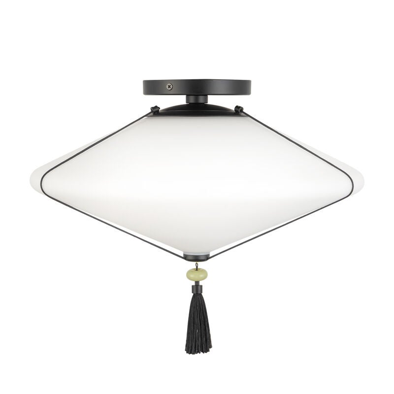 Peyton Fox Reeve 15 Inch Semi Flush Mount by Alora Mood