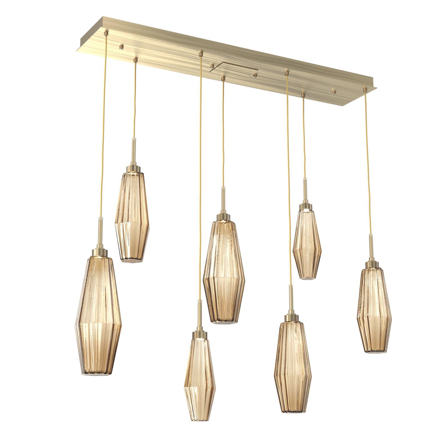 Aalto 45 Inch 7 Light LED Linear Suspension Light by Hammerton Studio