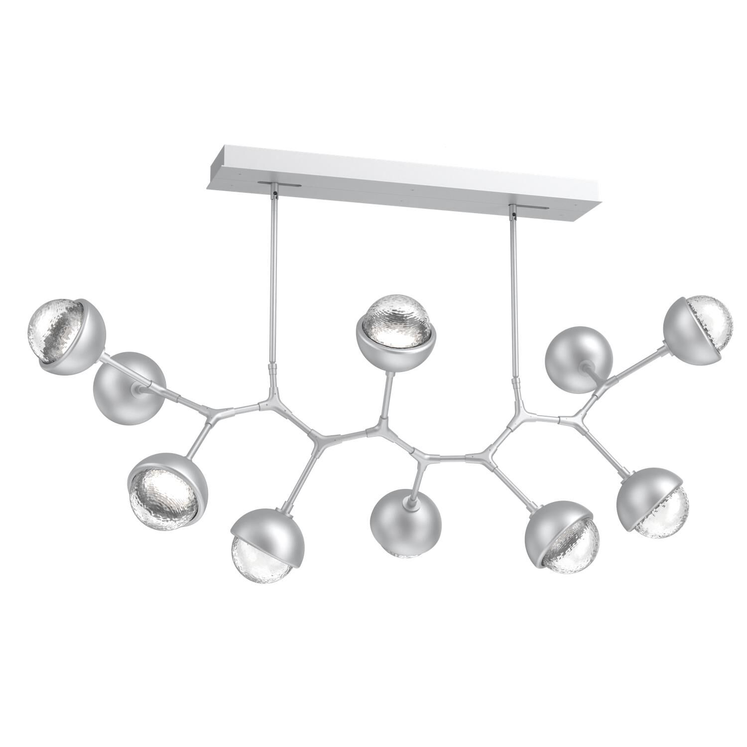 Shown in Classic Silver finish and Clear glass and Metal Shade Matching Finish accent