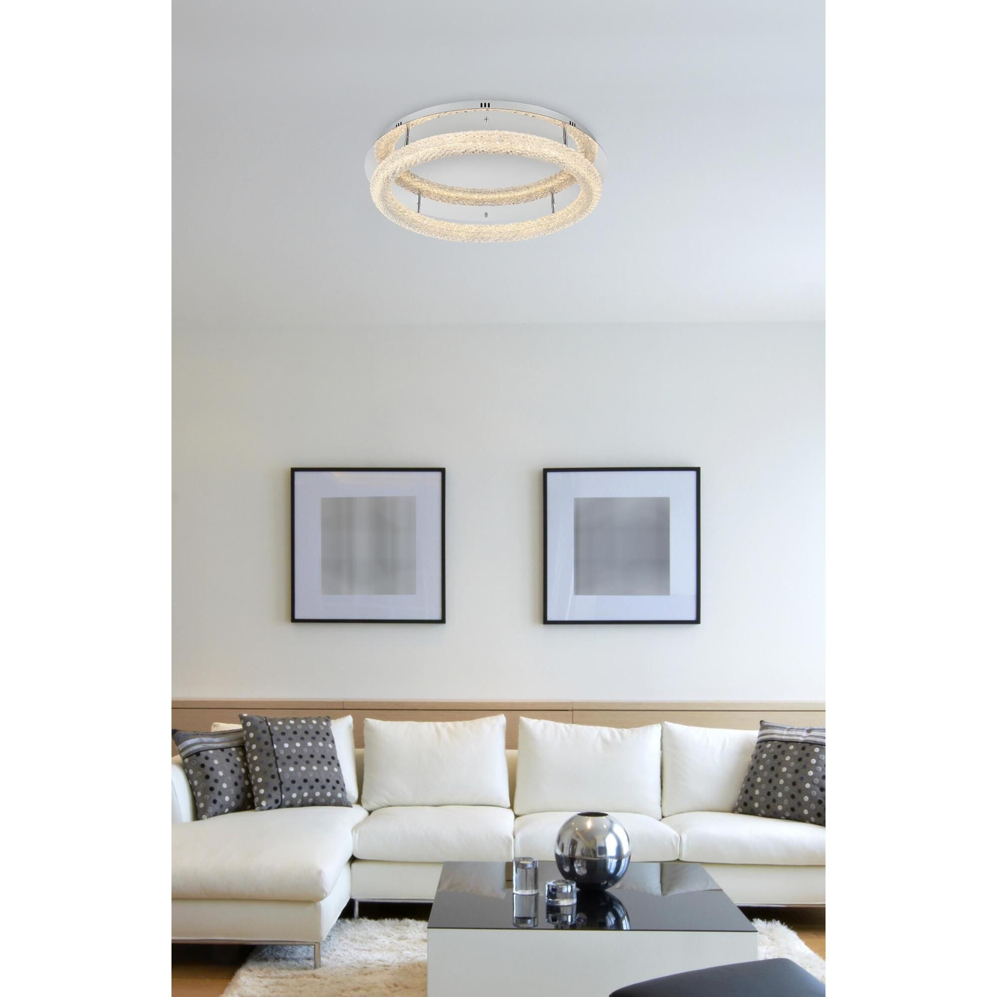 Bowen 30 Inch Flush Mount by Elegant Lighting