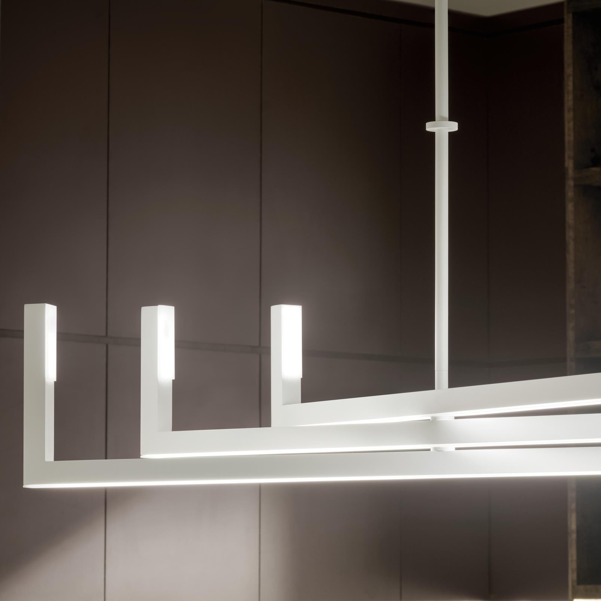 Priam 43 Inch 6 Light LED Chandelier by Elan Lighting