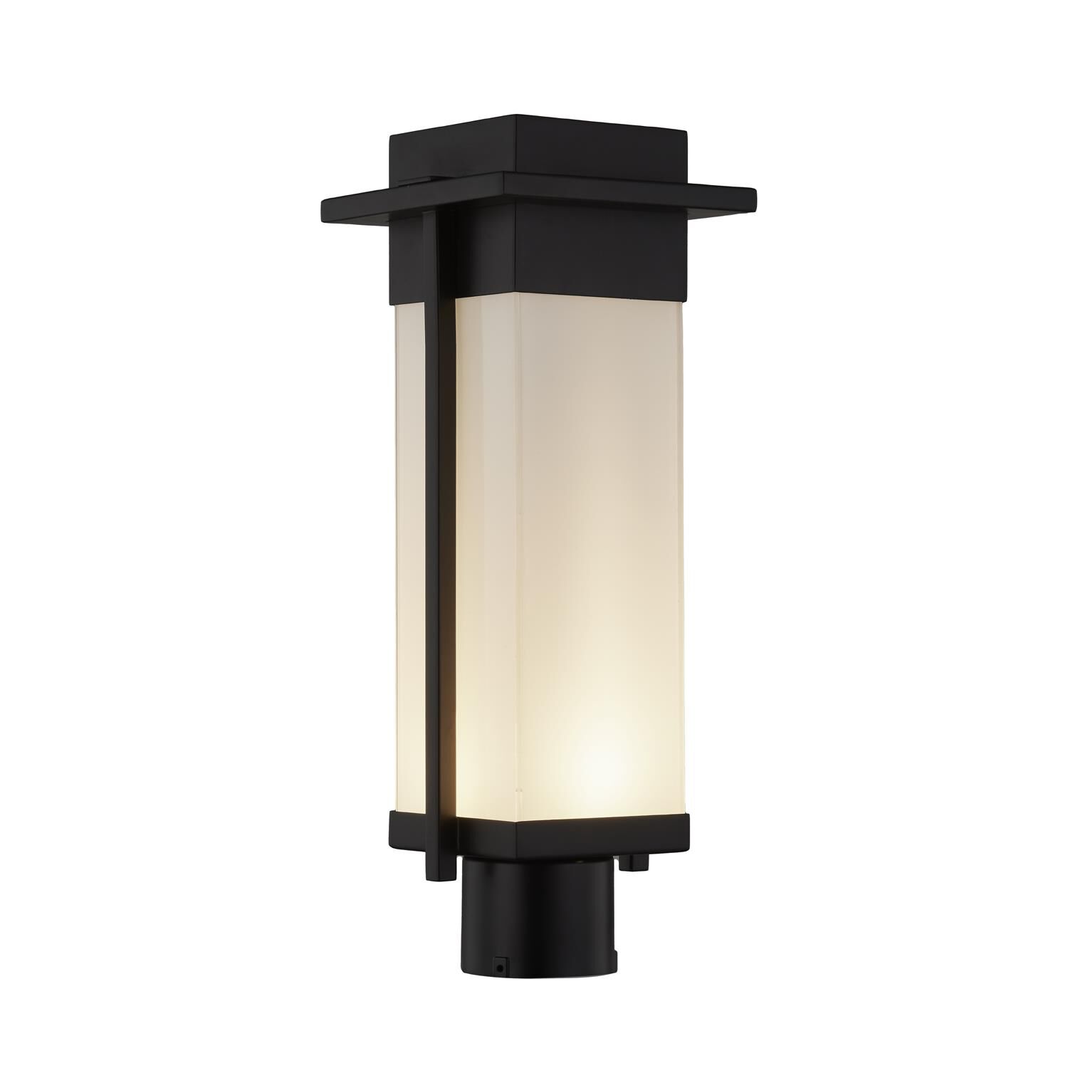 Justice Design Group Fusion 18 Inch Tall LED Outdoor Post Lamp