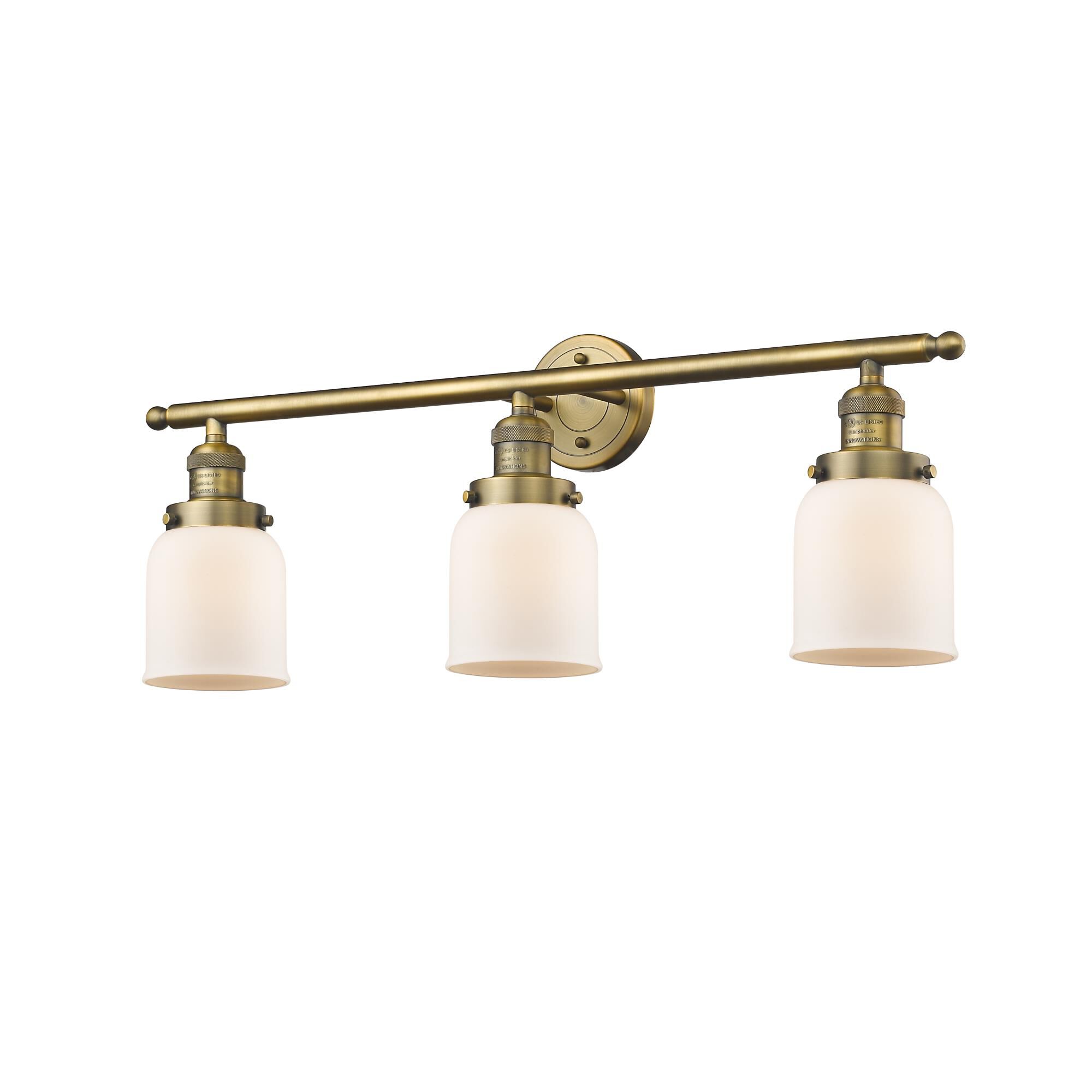 Bruno Marashlian Small Bell 30 Inch 3 Light Bath Vanity Light by Innovations Lighting