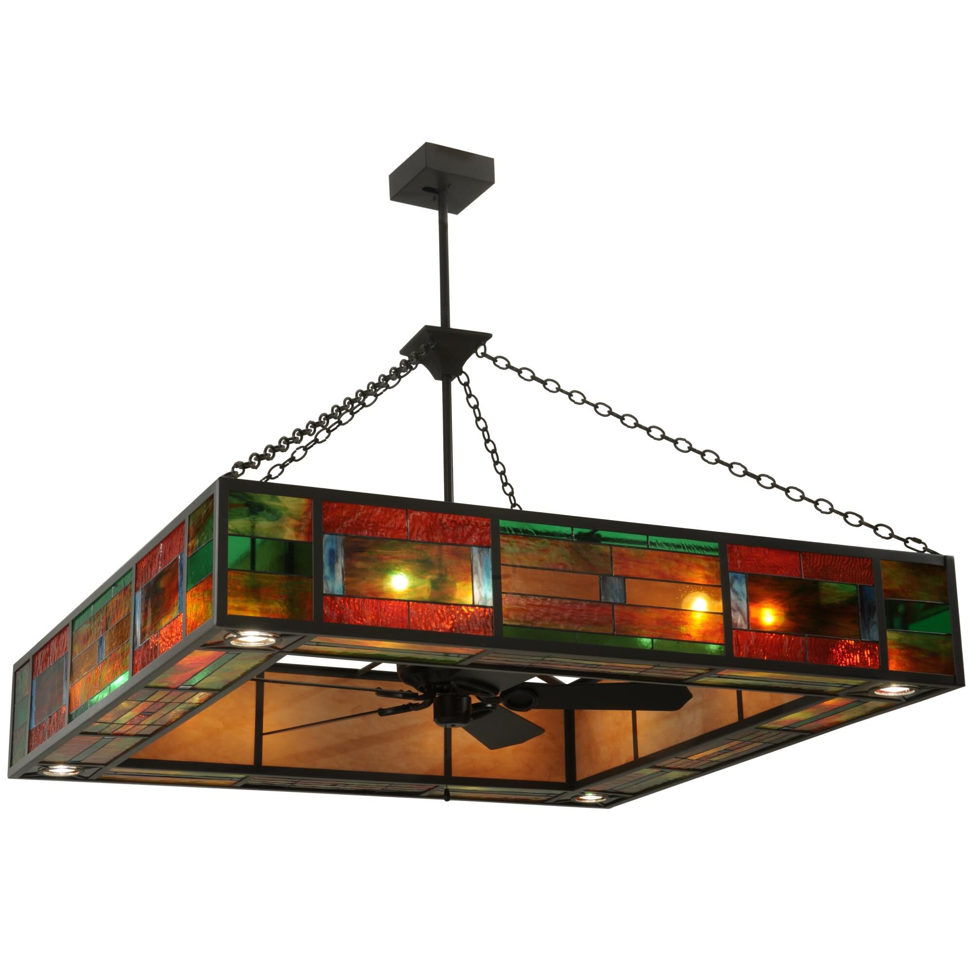 Hausman 85 Inch Chandelier Ceiling Fan by Meyda Lighting