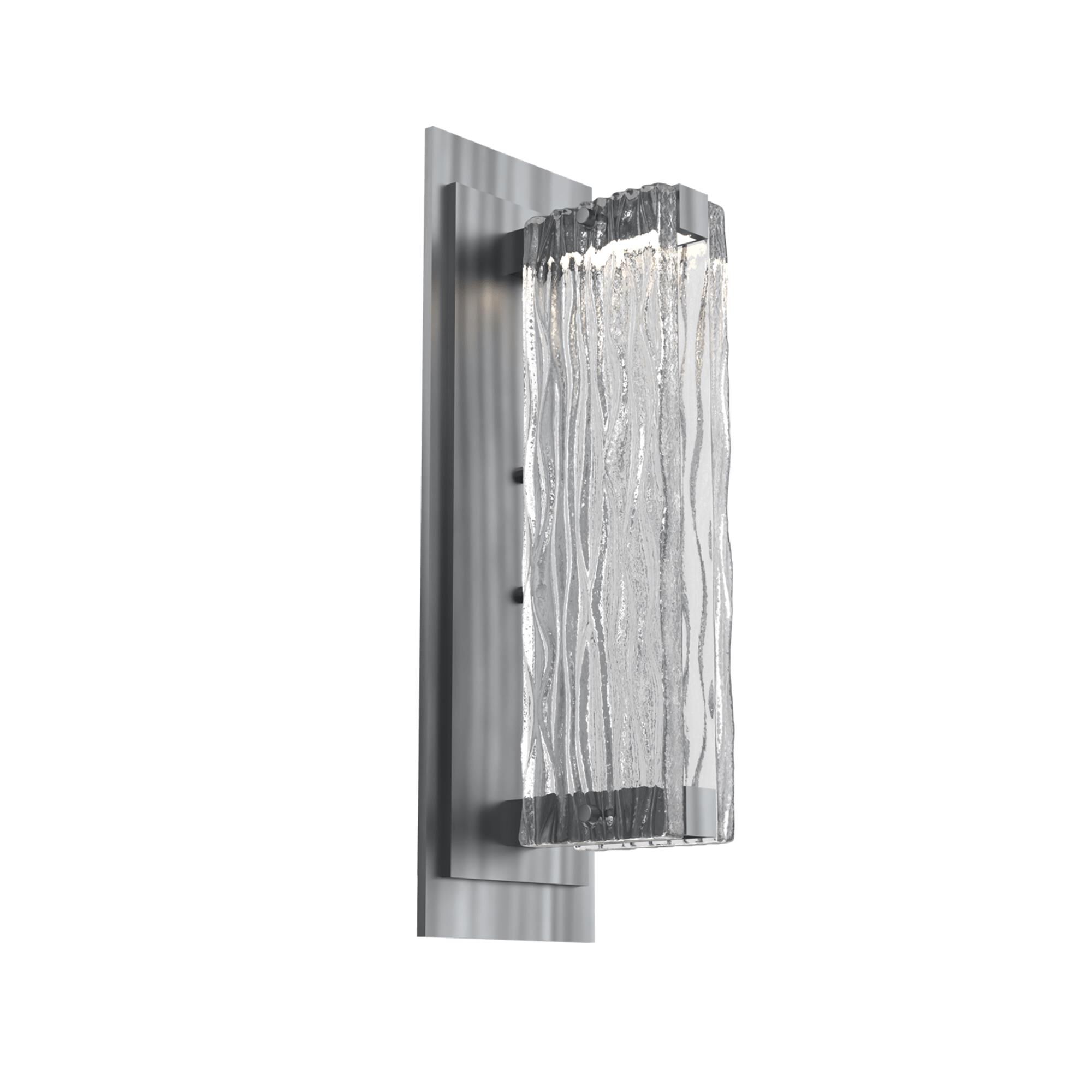 Shown in Gunmetal finish and Tidal Cast glass