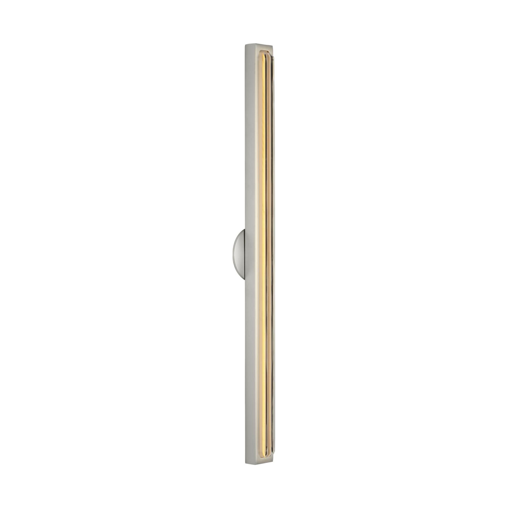 Shown in Satin Nickel finish and Clear Crystal glass