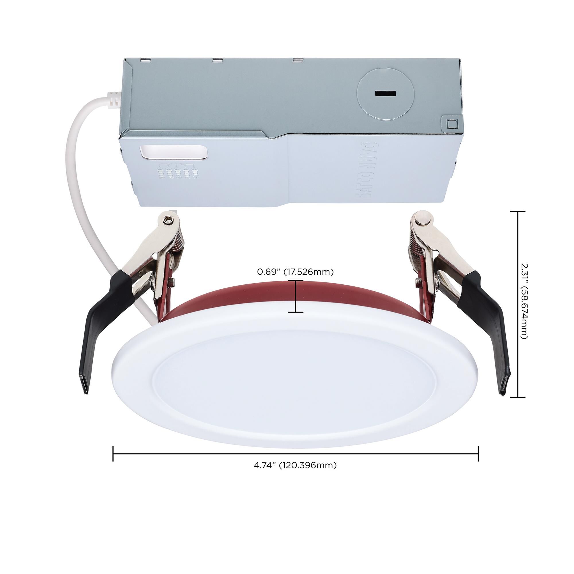 Shown in White and Red finish
