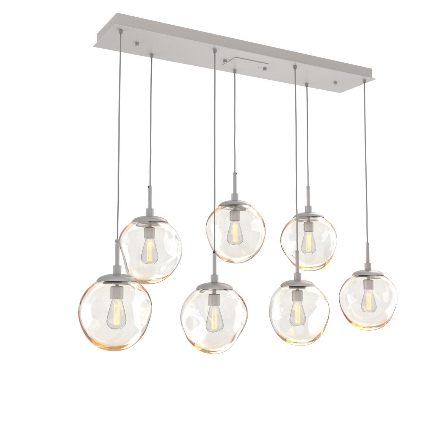 Levi Wilson Nebula 50 Inch 7 Light Linear Suspension Light by Hammerton Studio