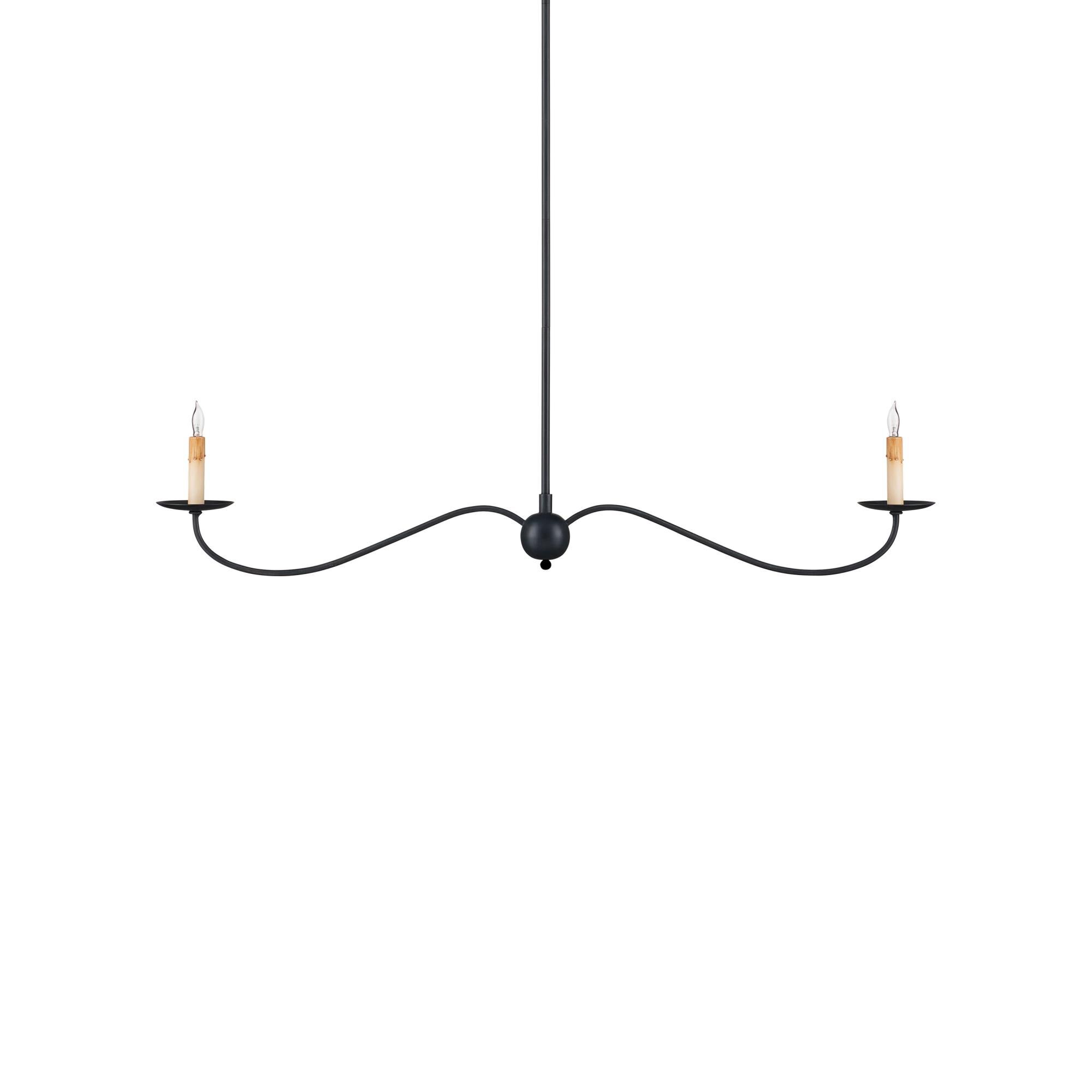 Saxon 43 Inch Linear Suspension Light by Currey and Company