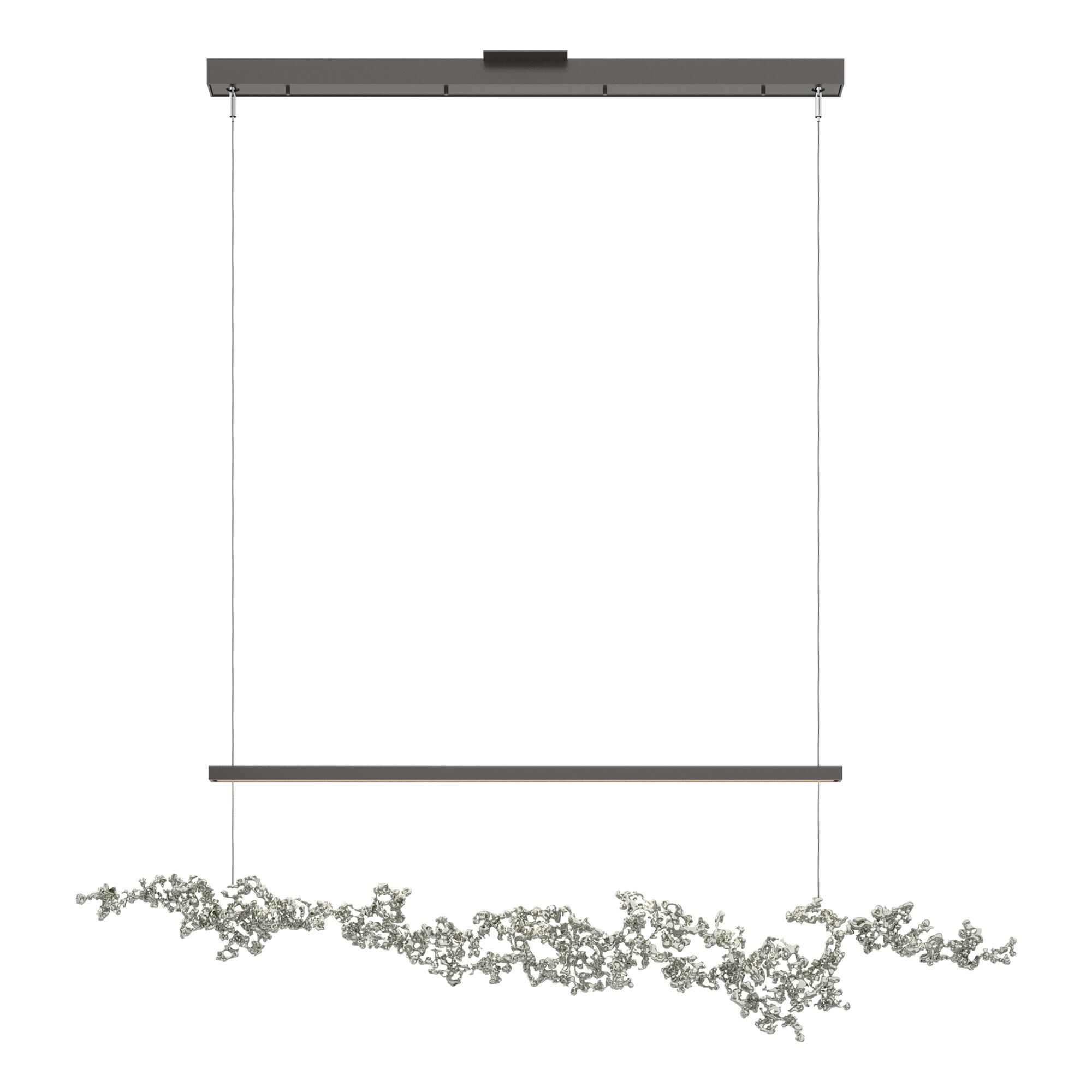 Shown in Oil Rubbed Bronze finish and Sterling Aluminum shade