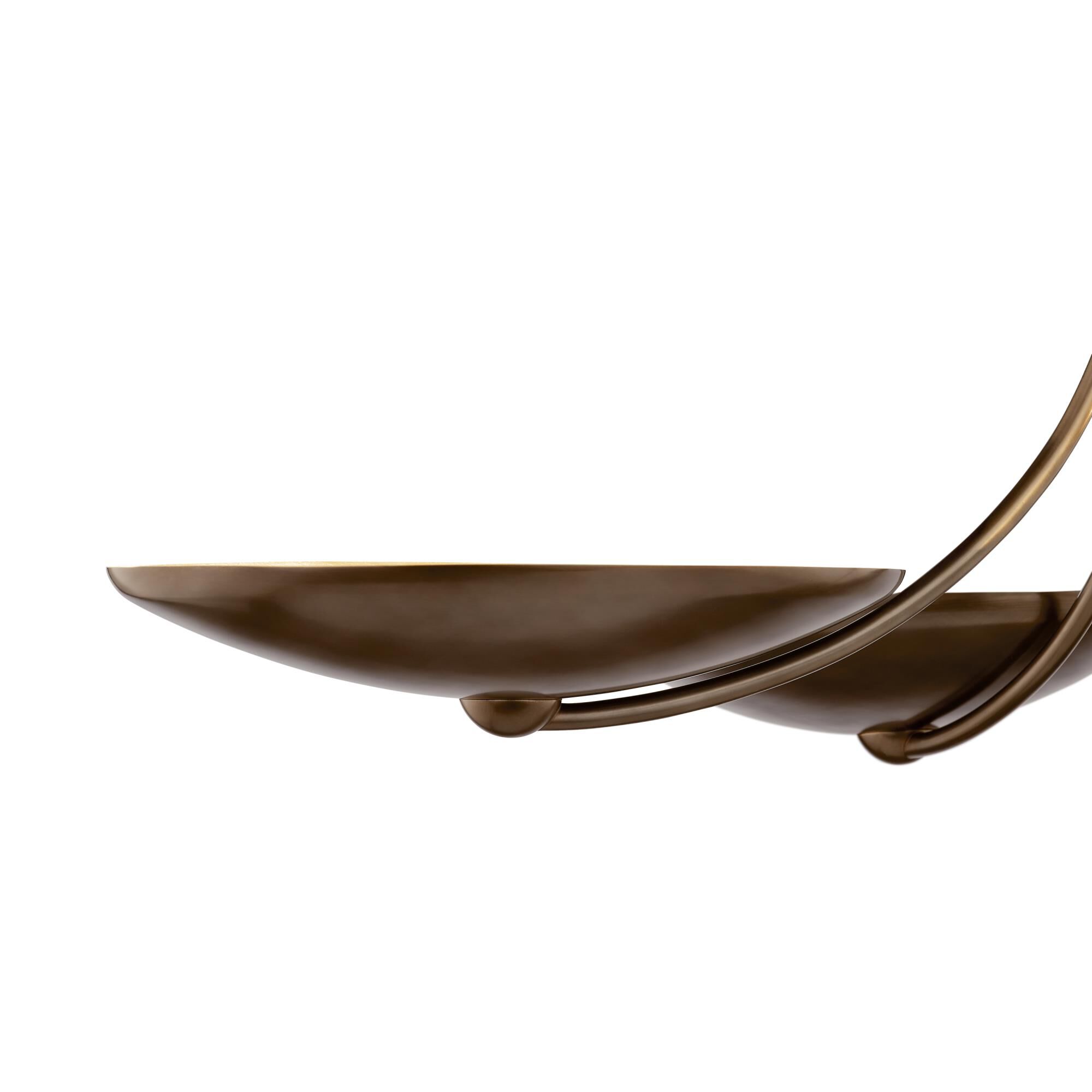 Shown in Lacquered Brass finish and Lacquered Brass and Lacquered Bronze shade