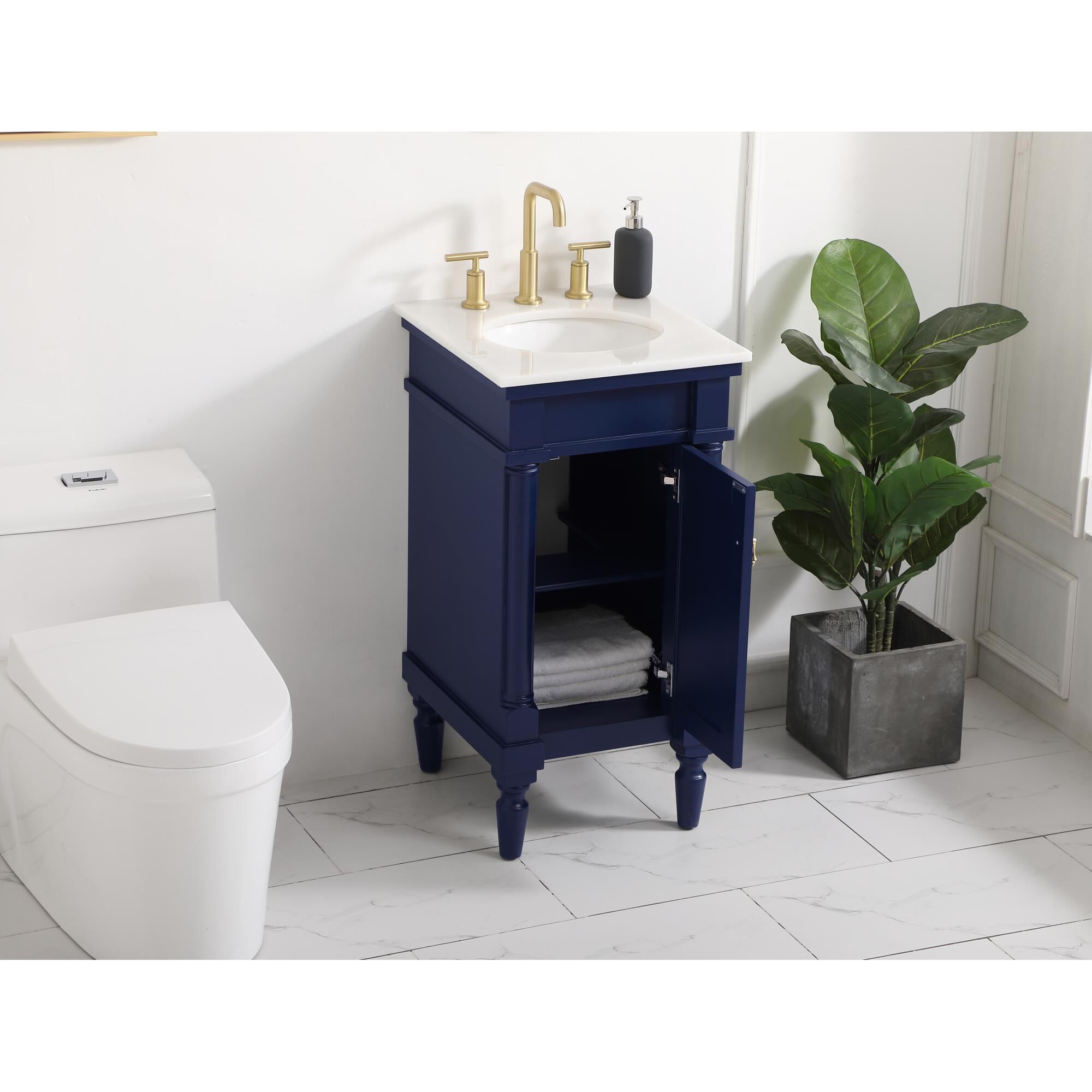 Shown in Blue finish