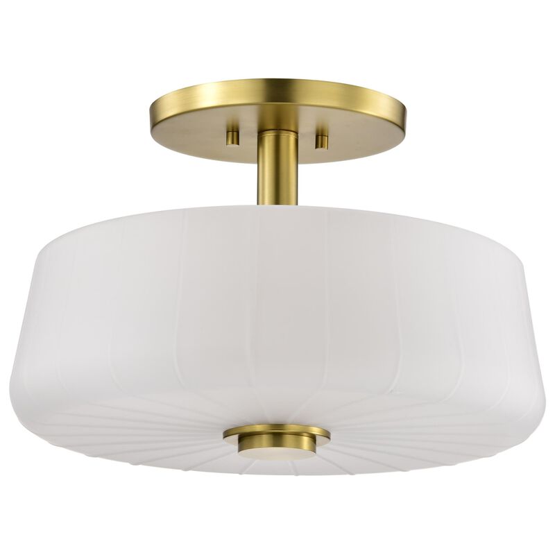 Lune 16 Inch Semi Flush Mount by Nuvo Lighting