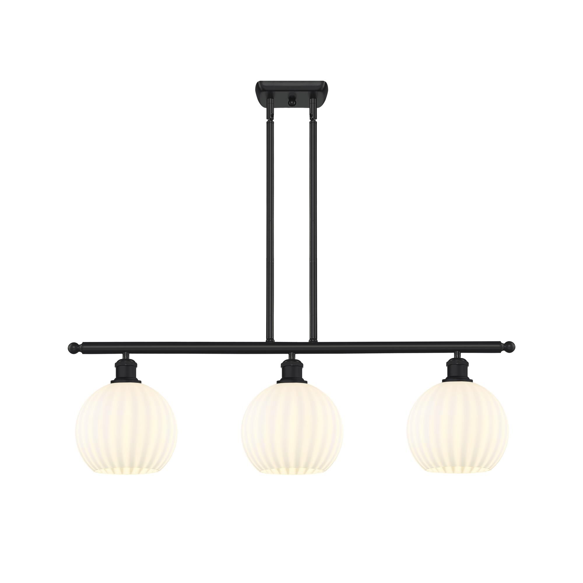 Bruno Marashlian White Venetian 36 Inch Linear Suspension Light by Innovations Lighting