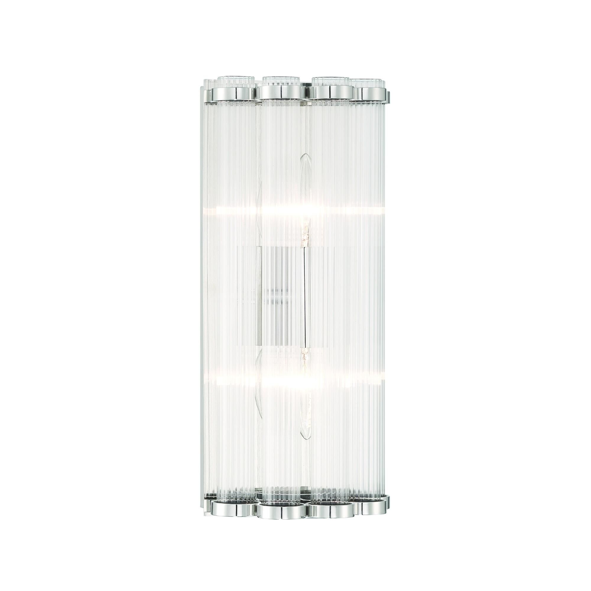 Shown in Nickel finish and Clear  glass