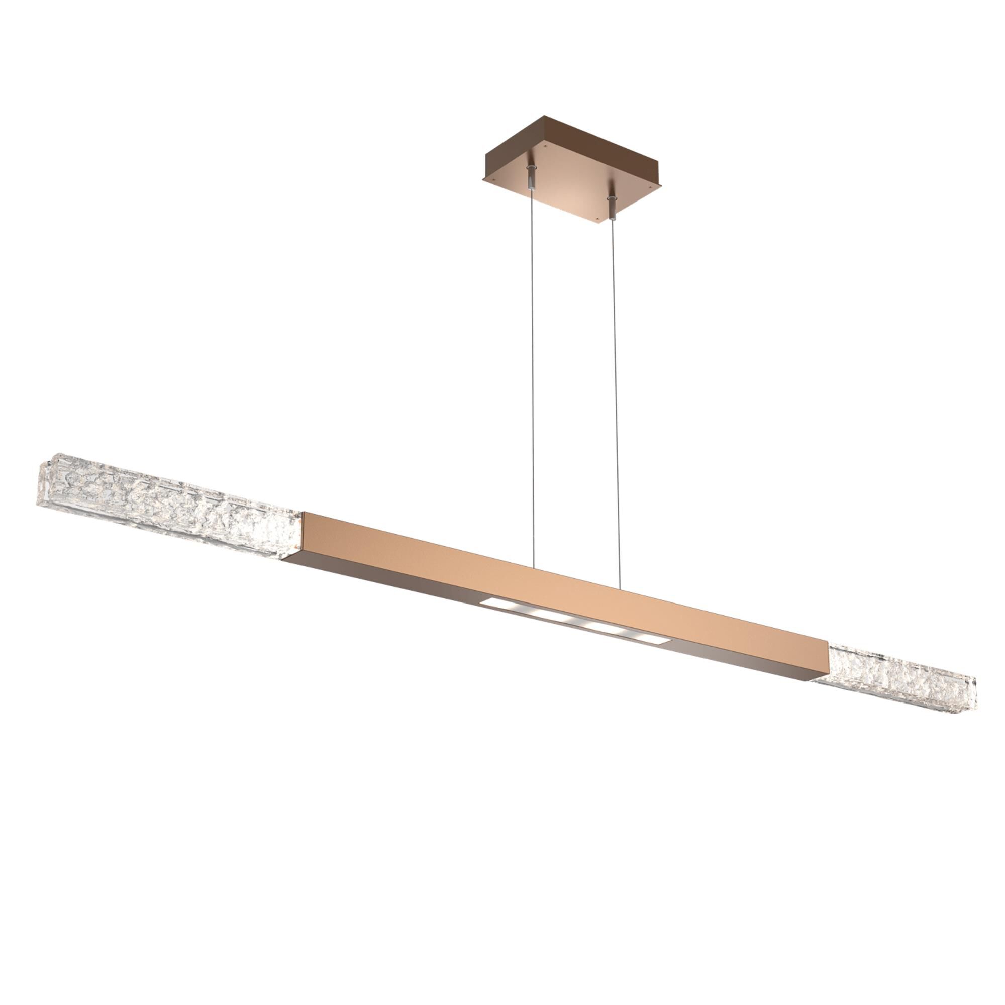 Shown in Novel Brass finish and Clear Textured glass
