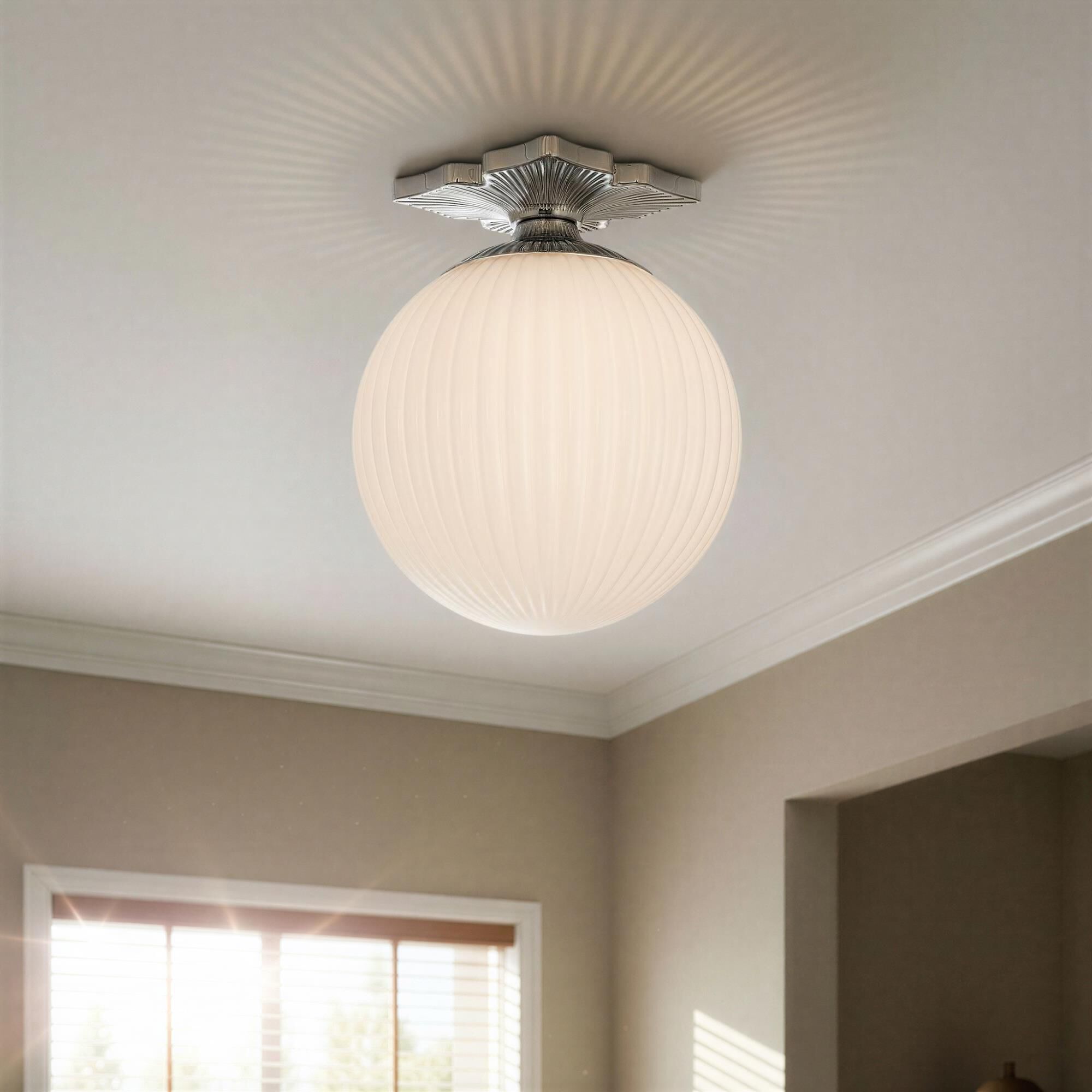 Orly 10 Inch Semi Flush Mount,