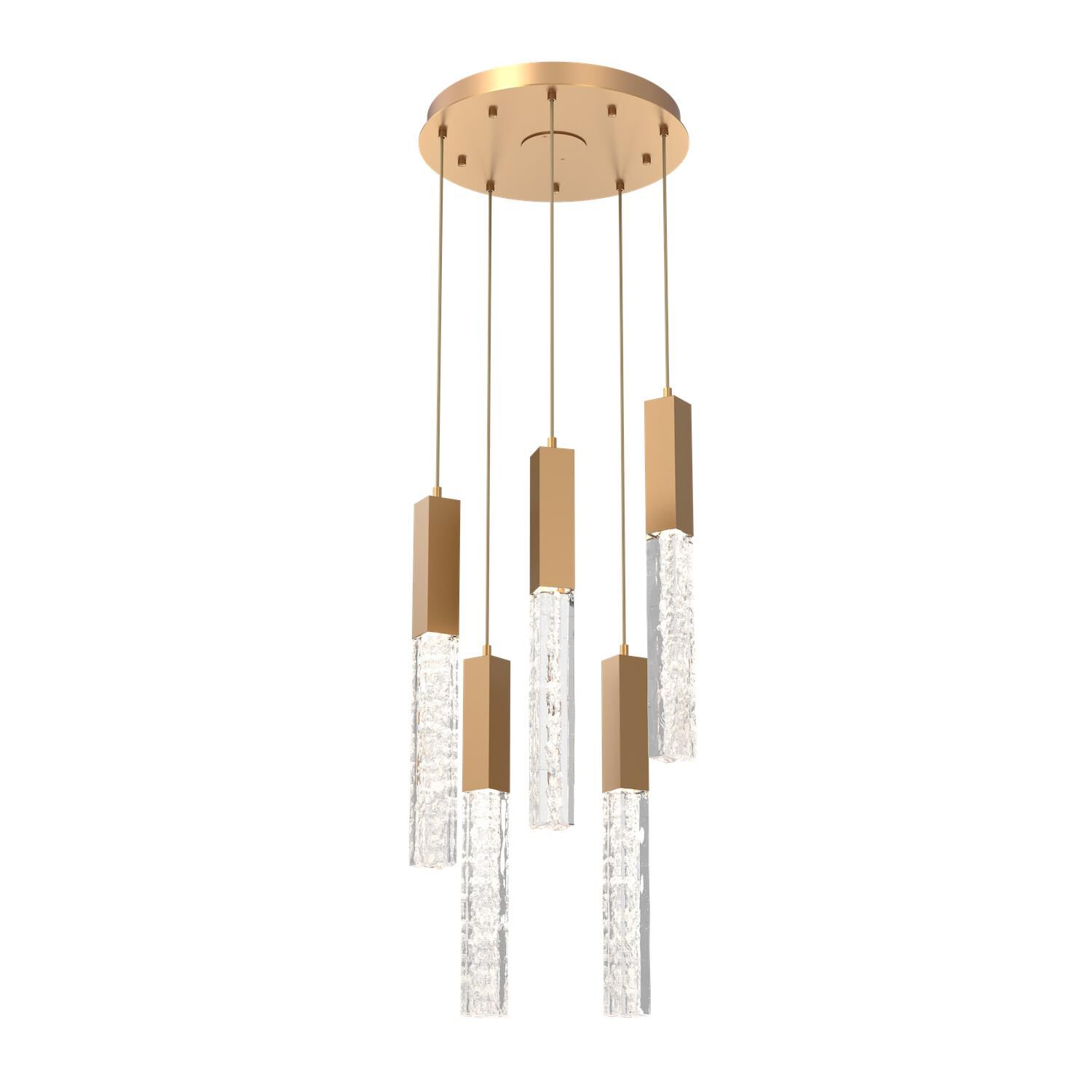 Glacier 16 Inch 5 Light LED Multi Light Pendant by Hammerton Studio