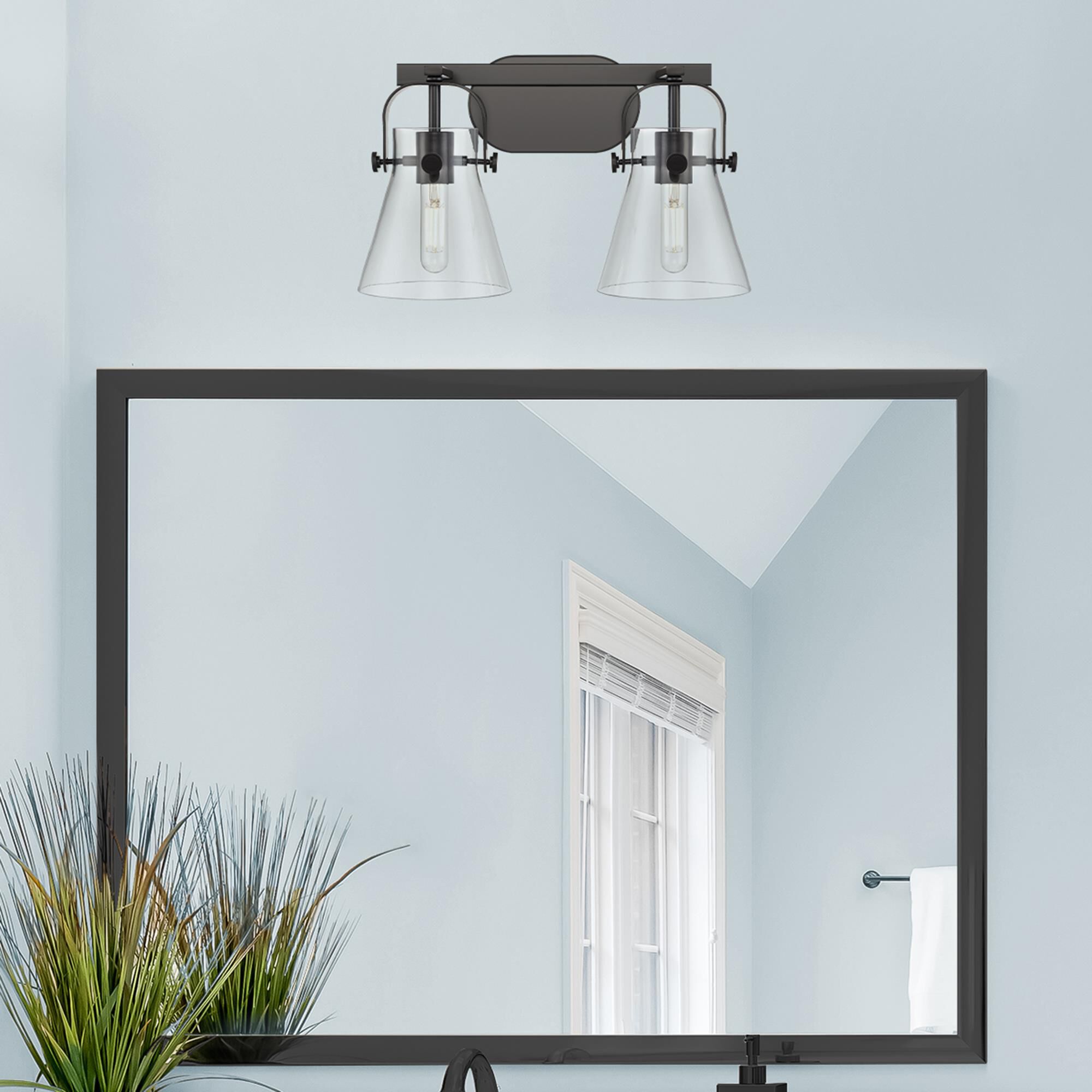 Bruno Marashlian Pilaster II Cone 17 Inch Bath Vanity Light by Innovations Lighting