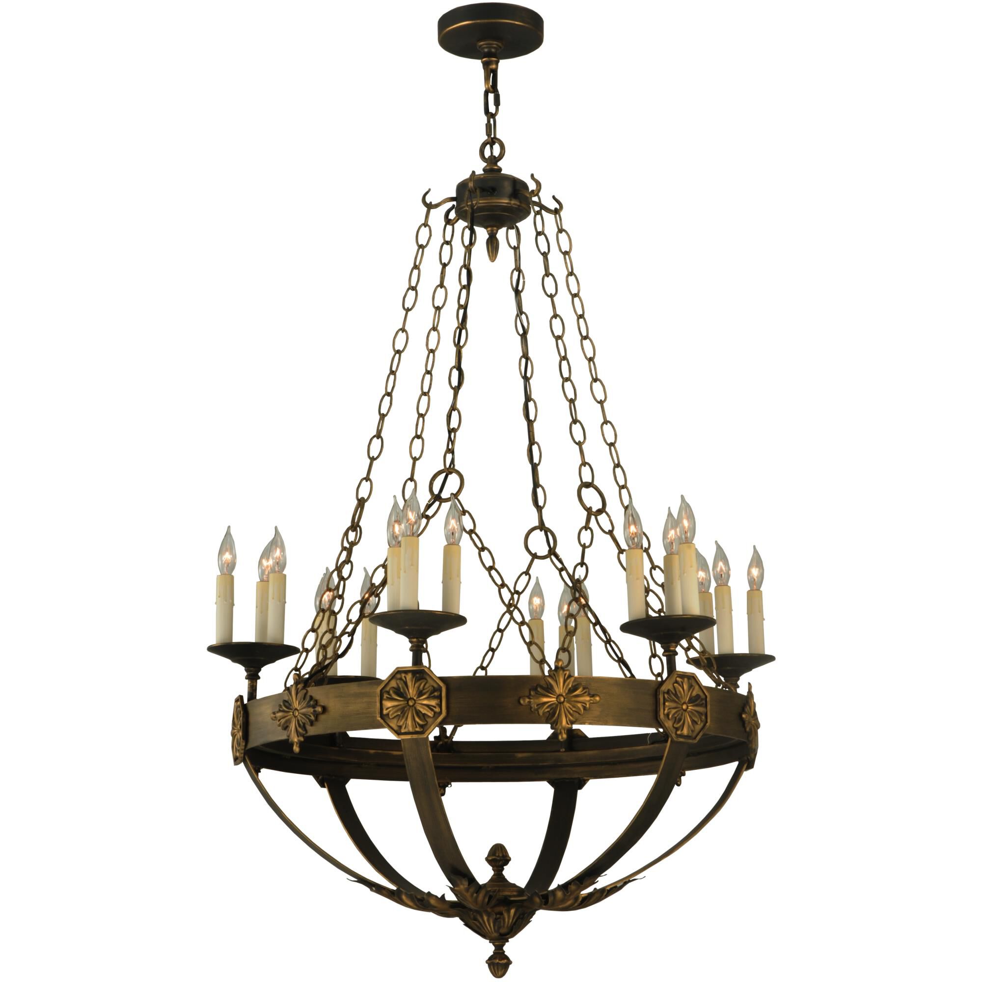 Neapolis 32 Inch 18 Light Chandelier by Meyda Lighting