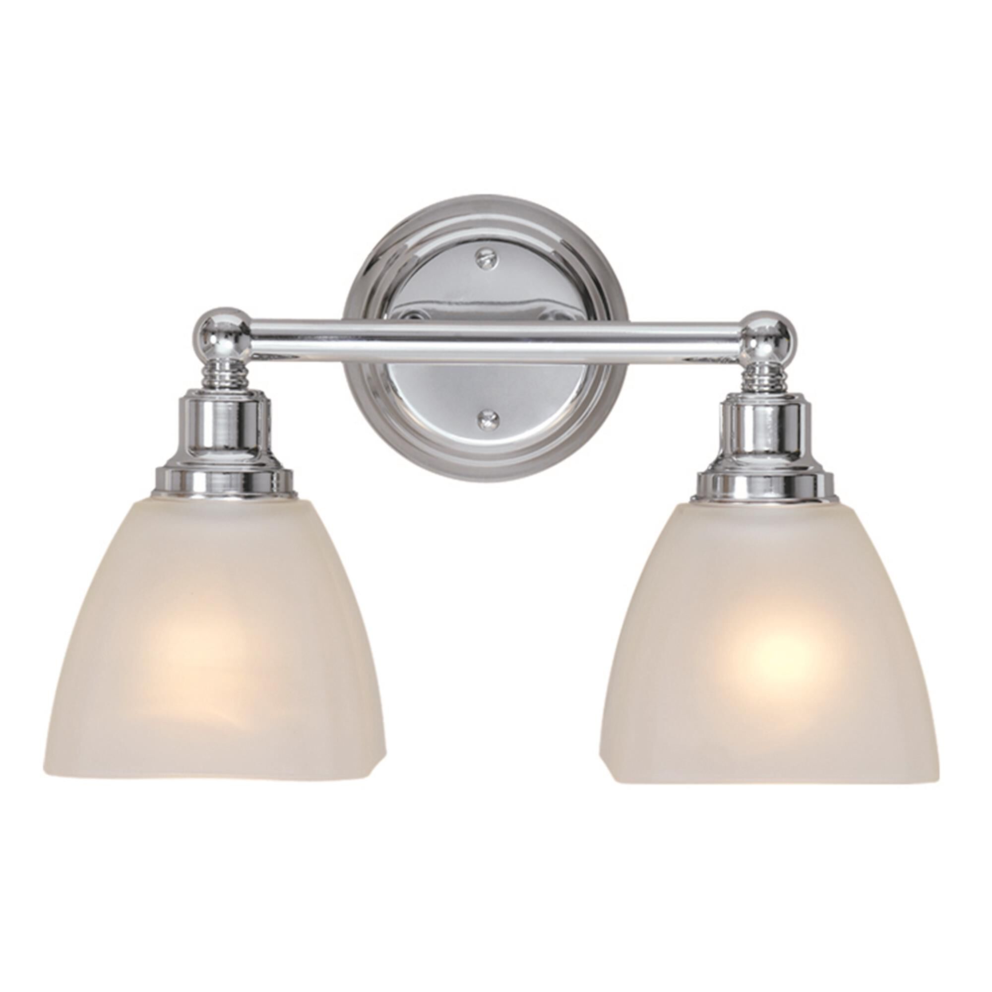 Shown in Chrome finish and Yes glass and Yes shade
