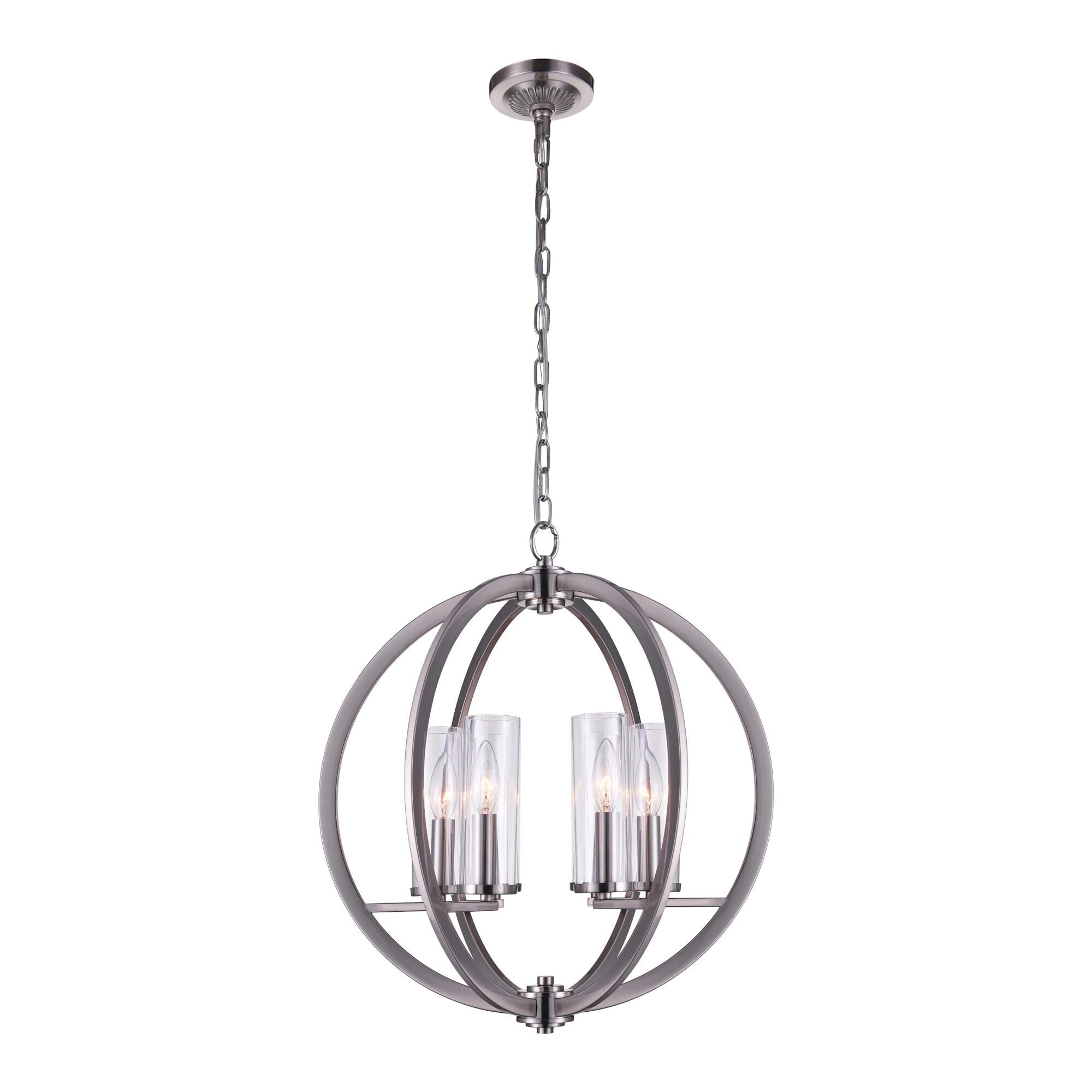 Elton 19 Inch 6 Light Mini Chandelier by CWI Lighting