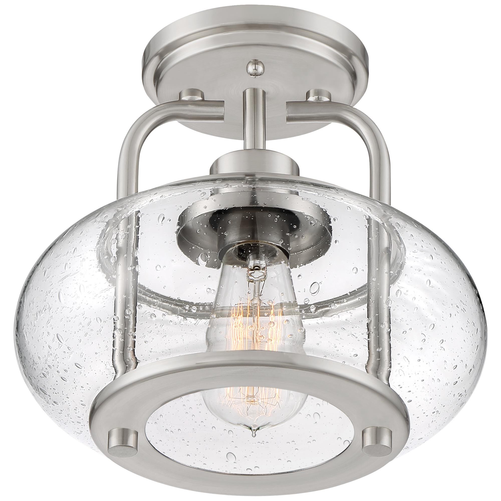 Trilogy 10 Inch 1 Light Semi Flush Mount by Quoizel