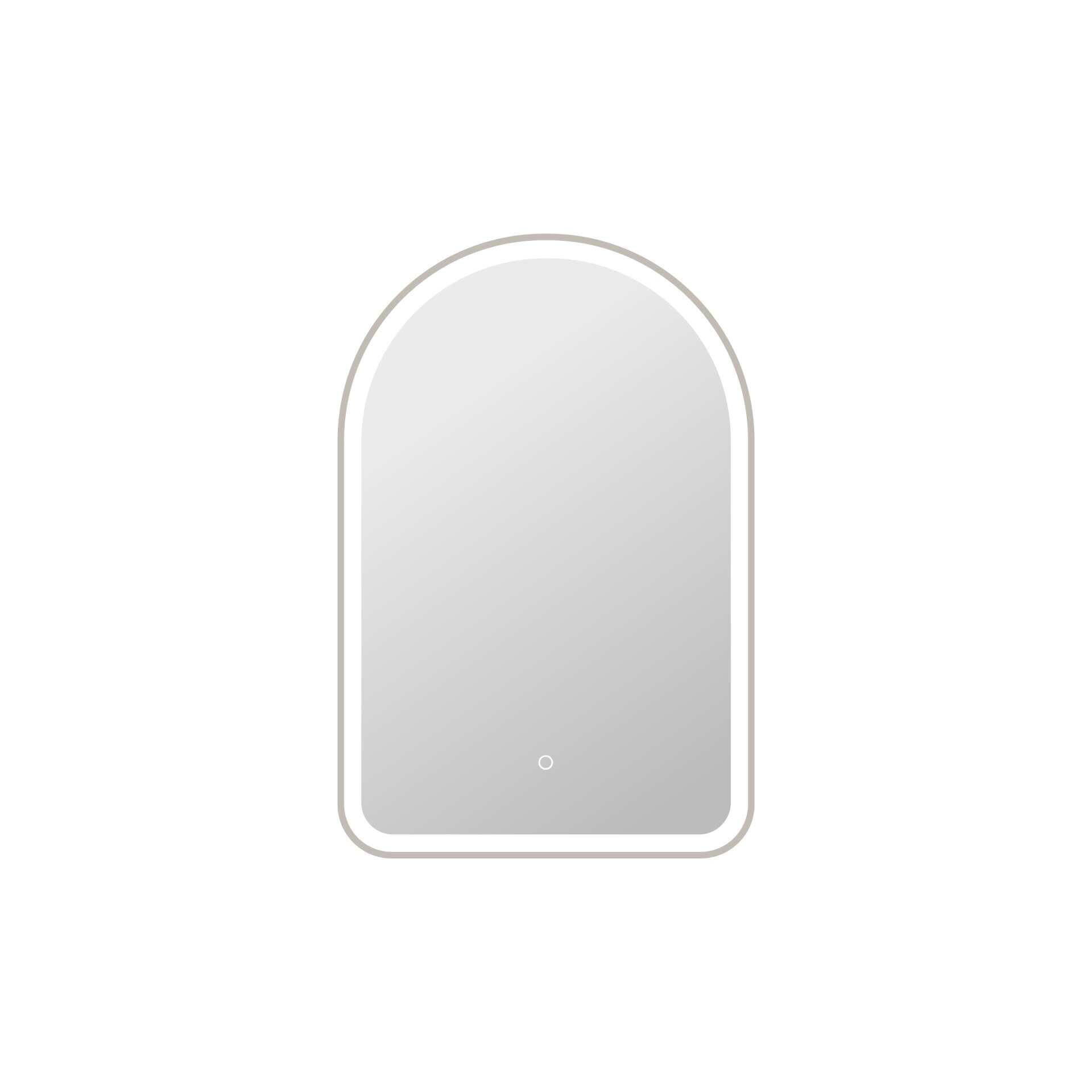 Harmoni 36 Inch Arched LED Lighted Mirror by Elegant Decor