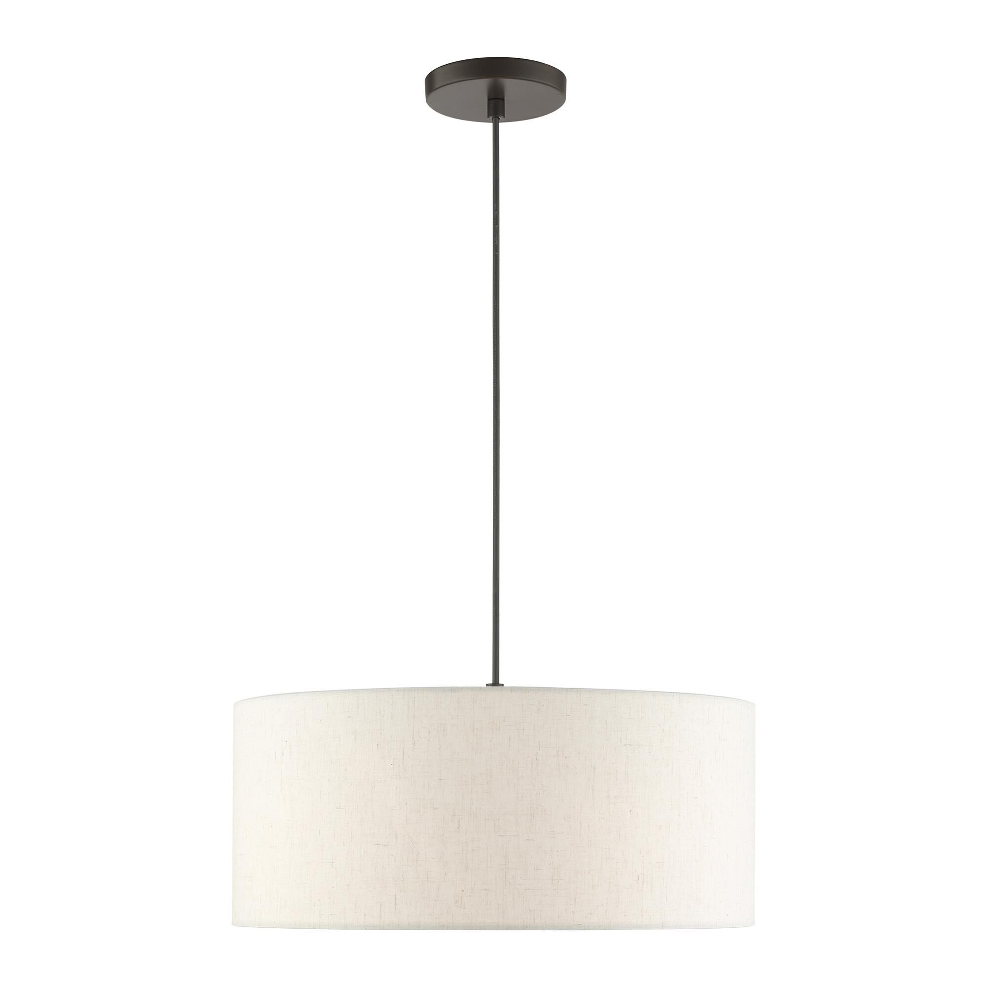 Shown in English Bronze finish and Hand Crafted Hardback  Completely Finished With Oatmeal Color Fabric Outside and White Color Fabr shade