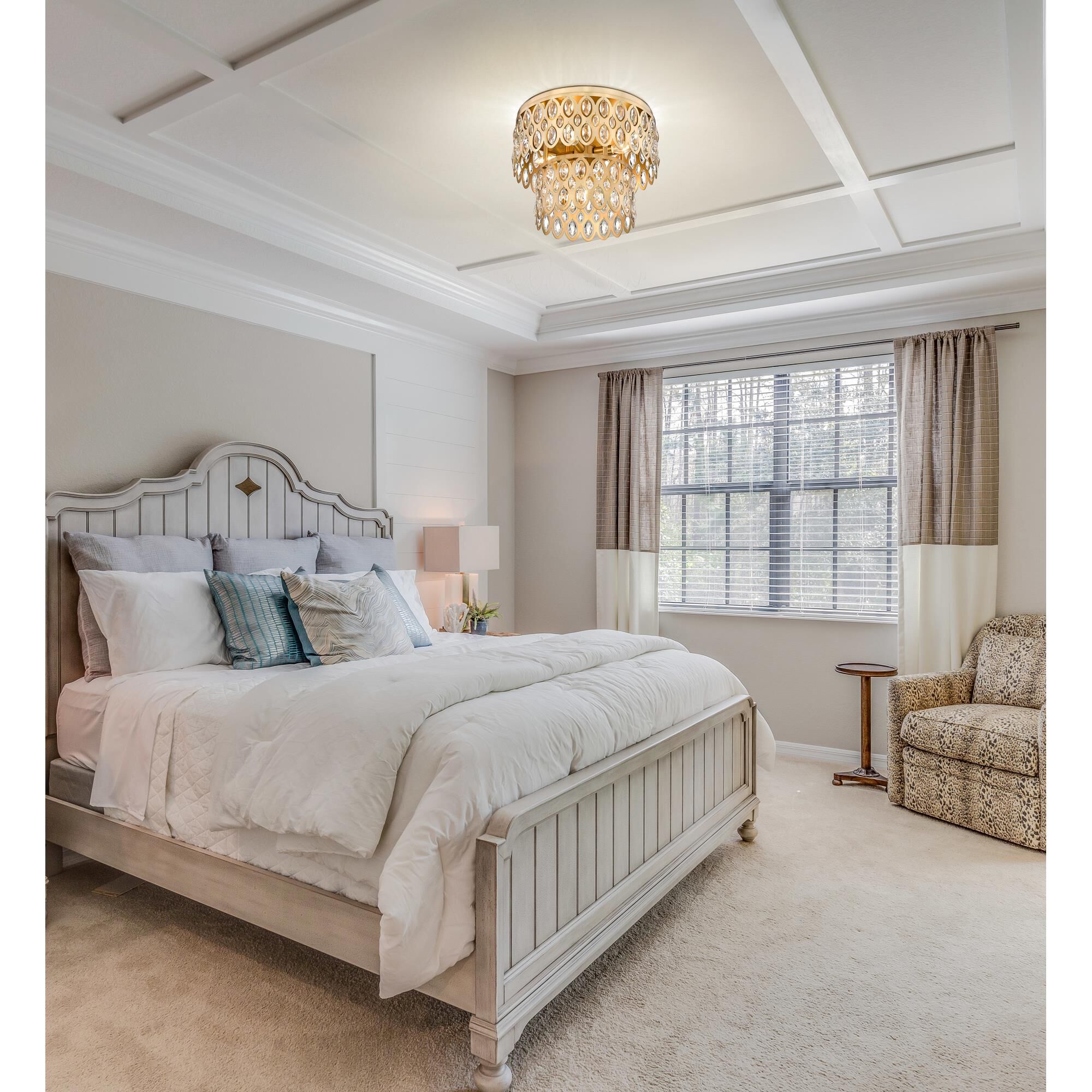 Dealey 15 Inch 5 Light Flush Mount by Z-Lite