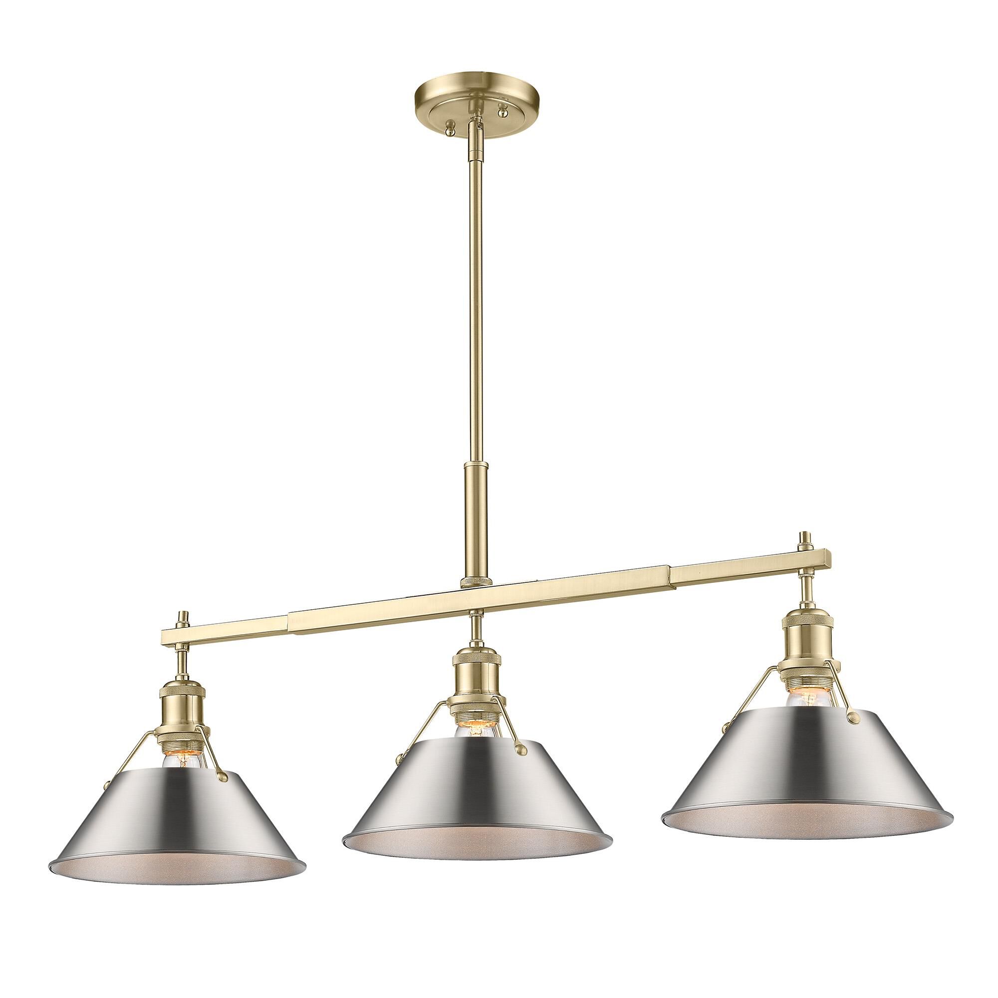 Orwell 36 Inch Linear Suspension Light by Golden Lighting