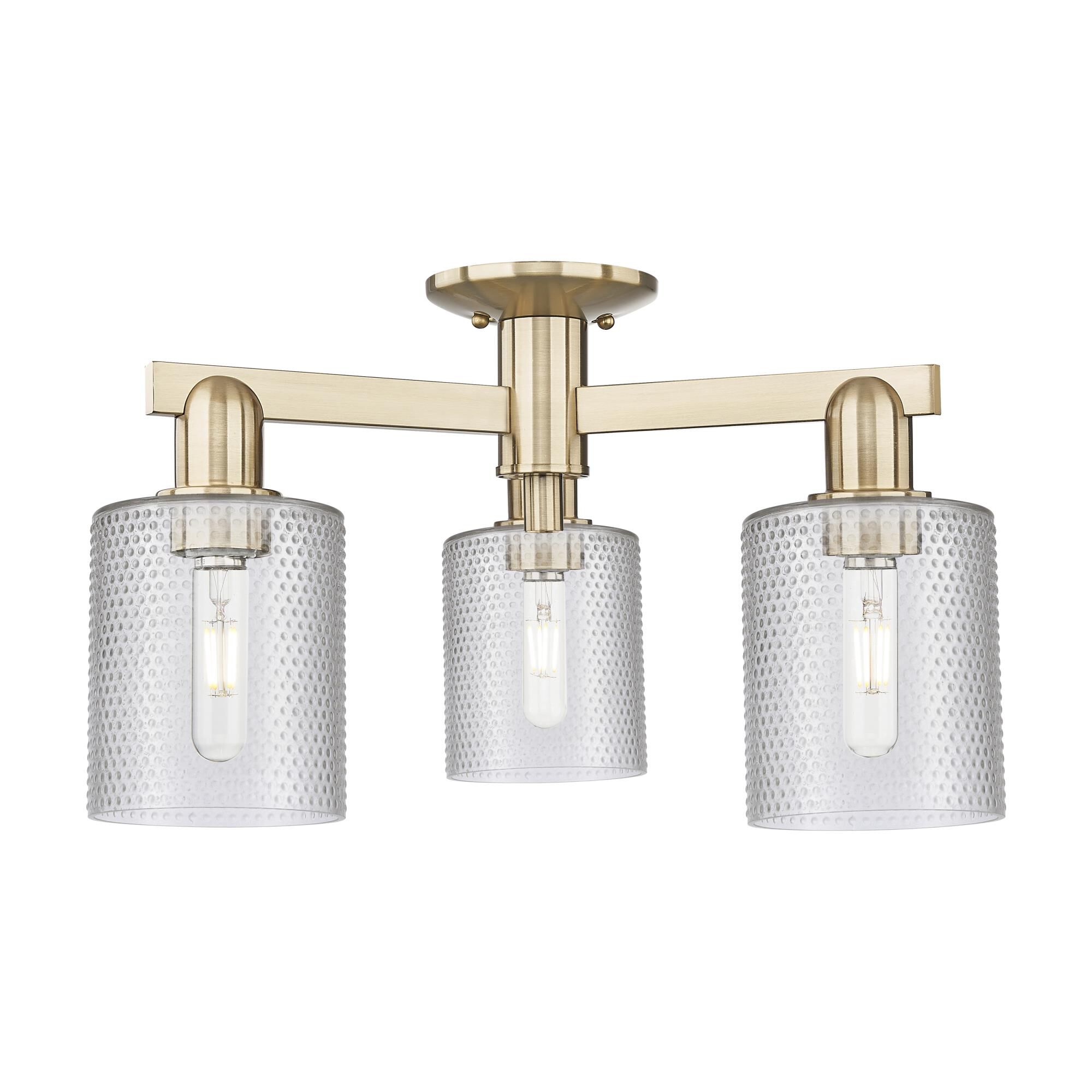 Shown in Champagne Bronze finish and Clear glass