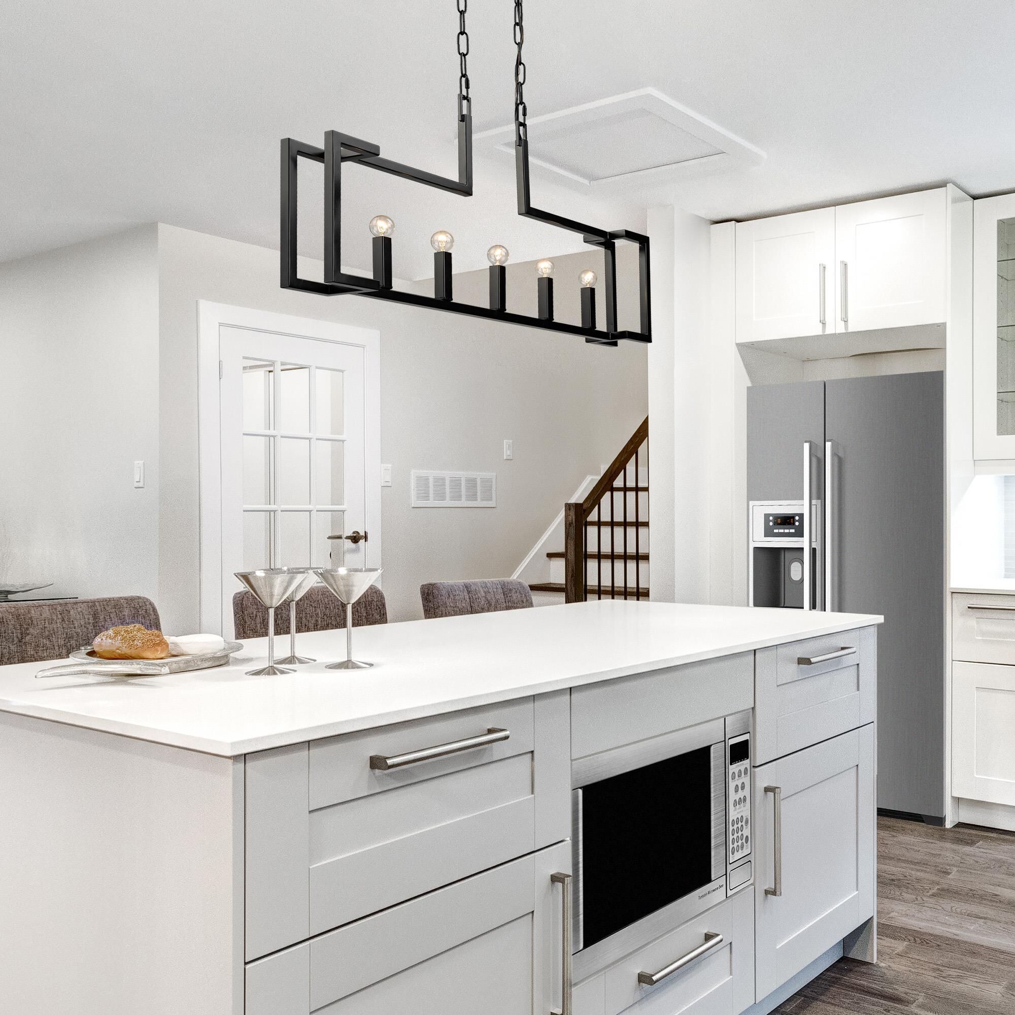 Kinsington 38 Inch Linear Suspension Light by Golden Lighting