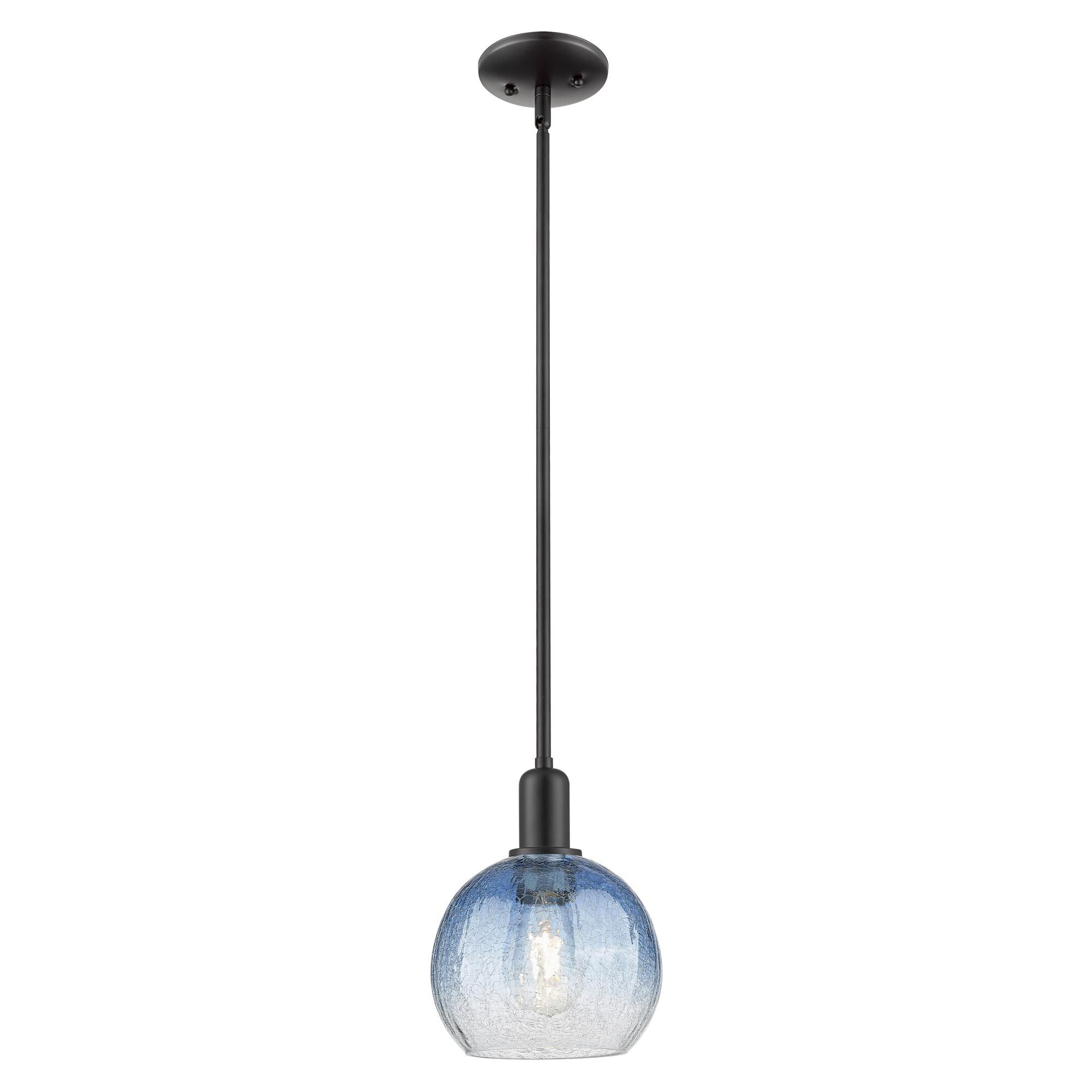 Shown in Matte Black finish and Sapphire Blue glass