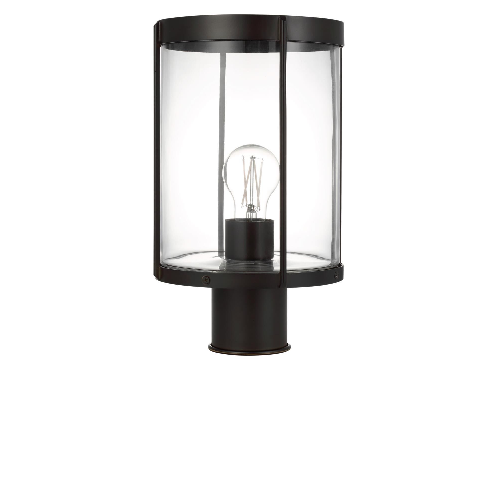 Shown in Textured Black finish and Clear glass
