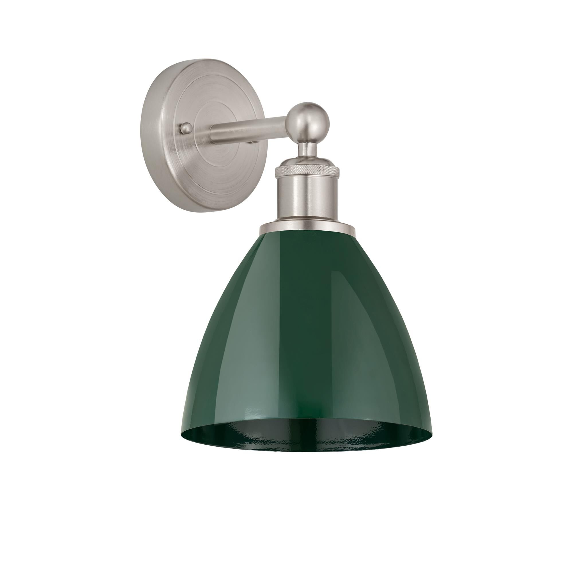 Shown in Satin Nickel finish and Green shade