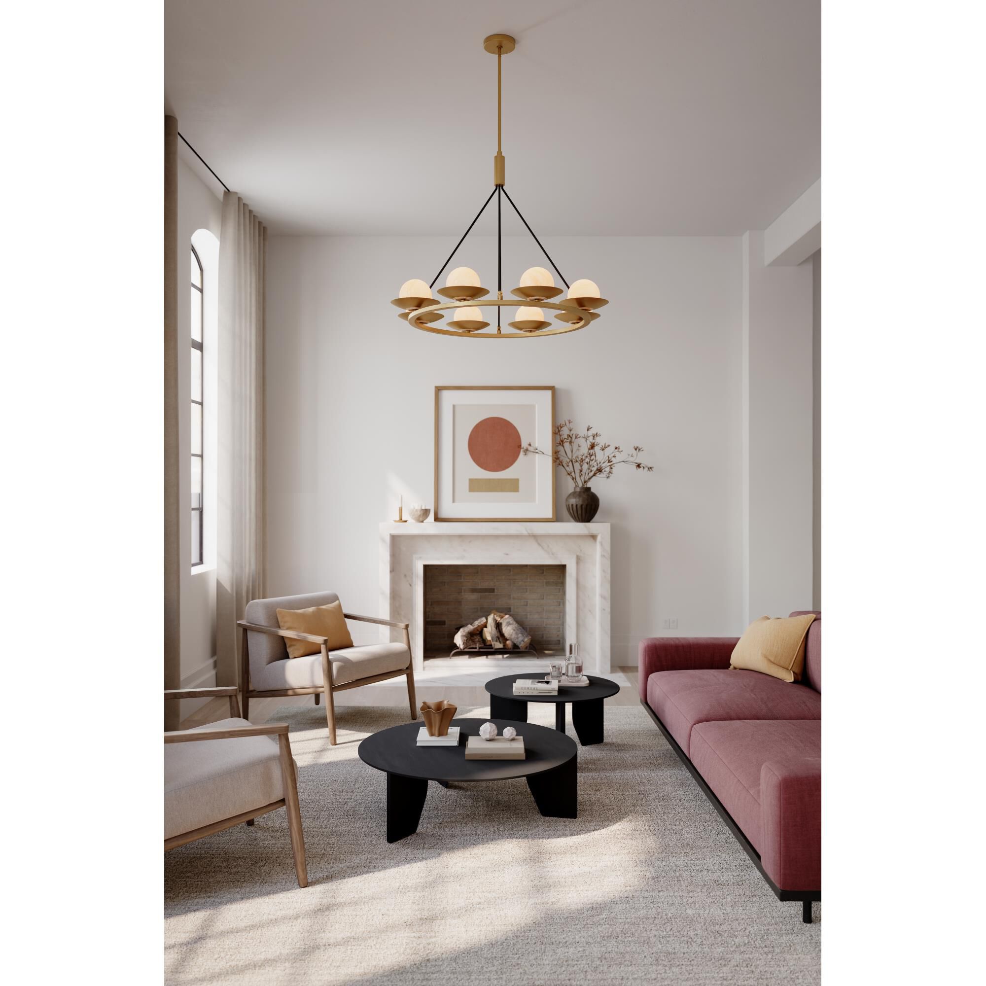Olenne 42 Inch Large Pendant by Minka Lavery